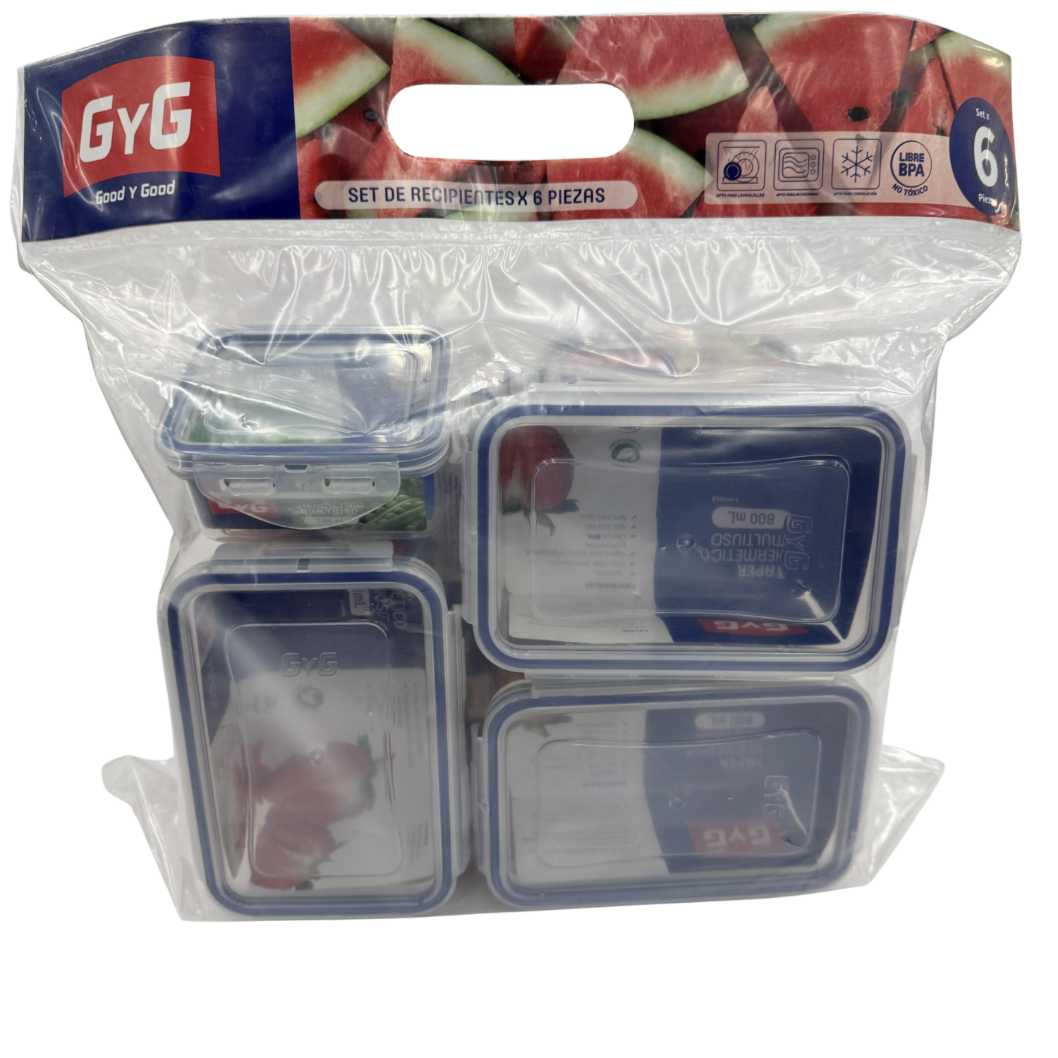Set Reposteros Rectangular Good Y Good GYG x 6 Piezas
