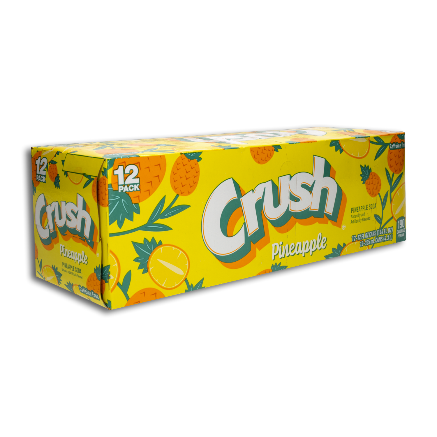 Bebida Gaseosa Sabor A Piña En Lata CRUSH 12X355 Ml