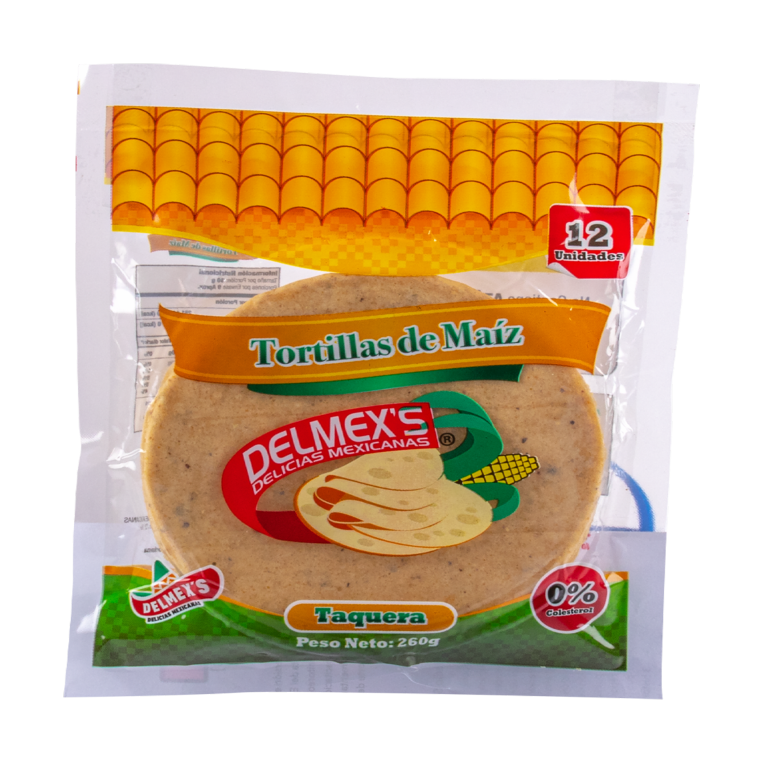 Tortillas De Maíz Taquera DELMEX’S DELICIAS MEXICANAS X12 Uds