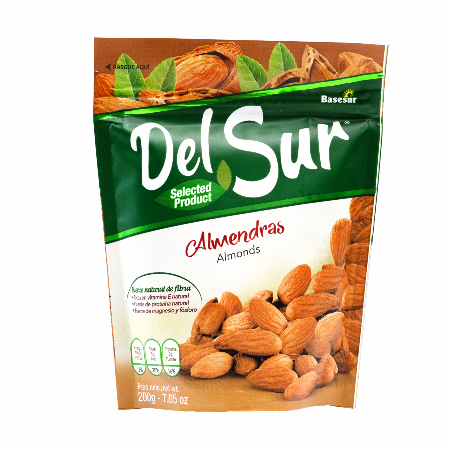 Almendras Fruta Seca DEL SUR 200 G