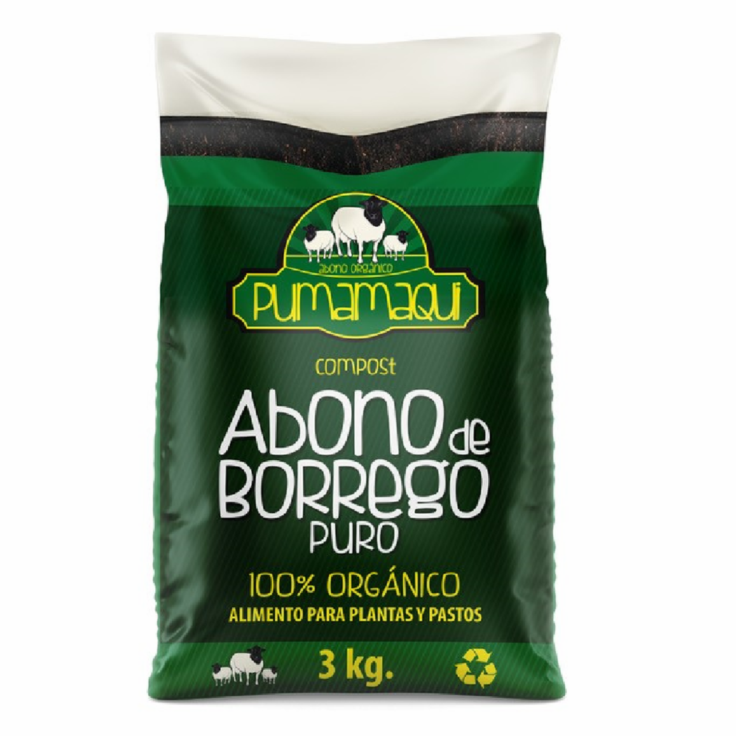 Abono Orgánico De Borrego Puro Compost PUMAMAQUI 3 Kg