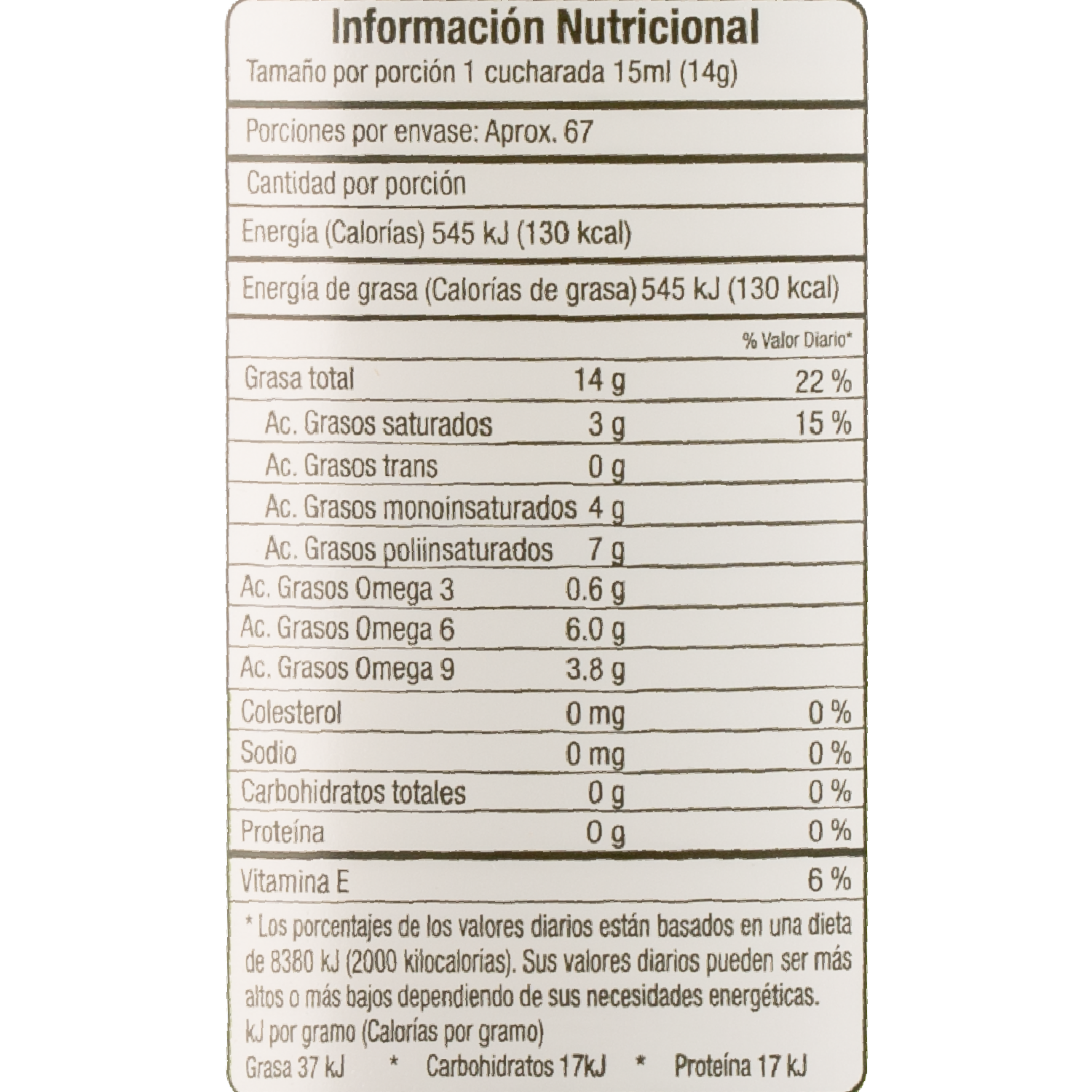 Aceite Comestible Vegetal Oleína De Palma Y Soya ALESOL 1000 Ml