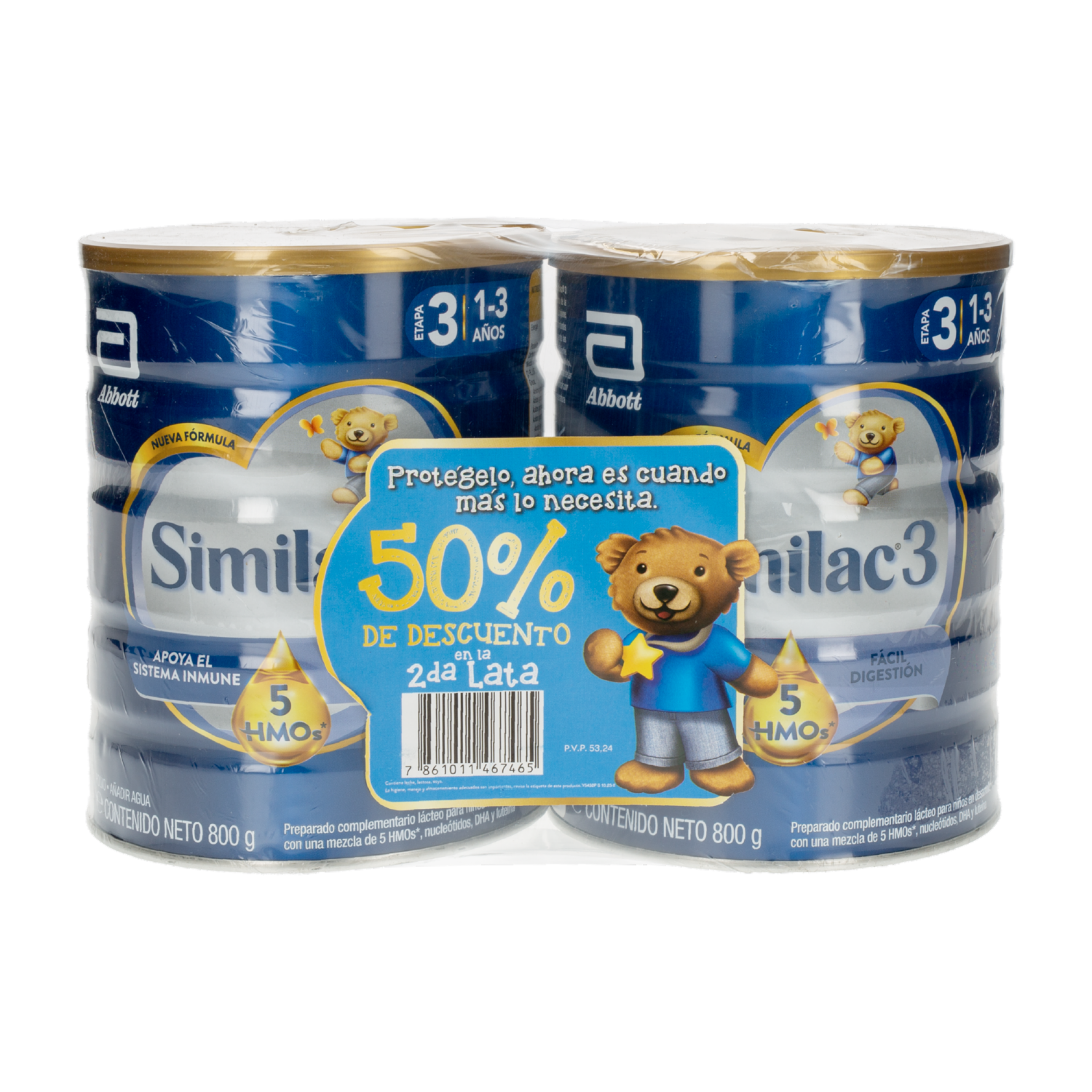 Leche En Fórmula Infantil Etapa 3 Cinco Hmo SIMILAC 1600 G