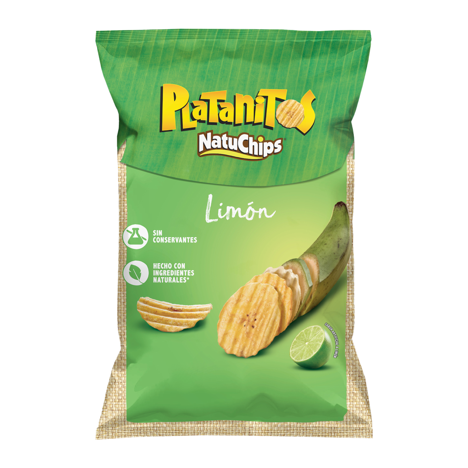 Platanitos Sabor A Limón NATUCHIPS 45 G