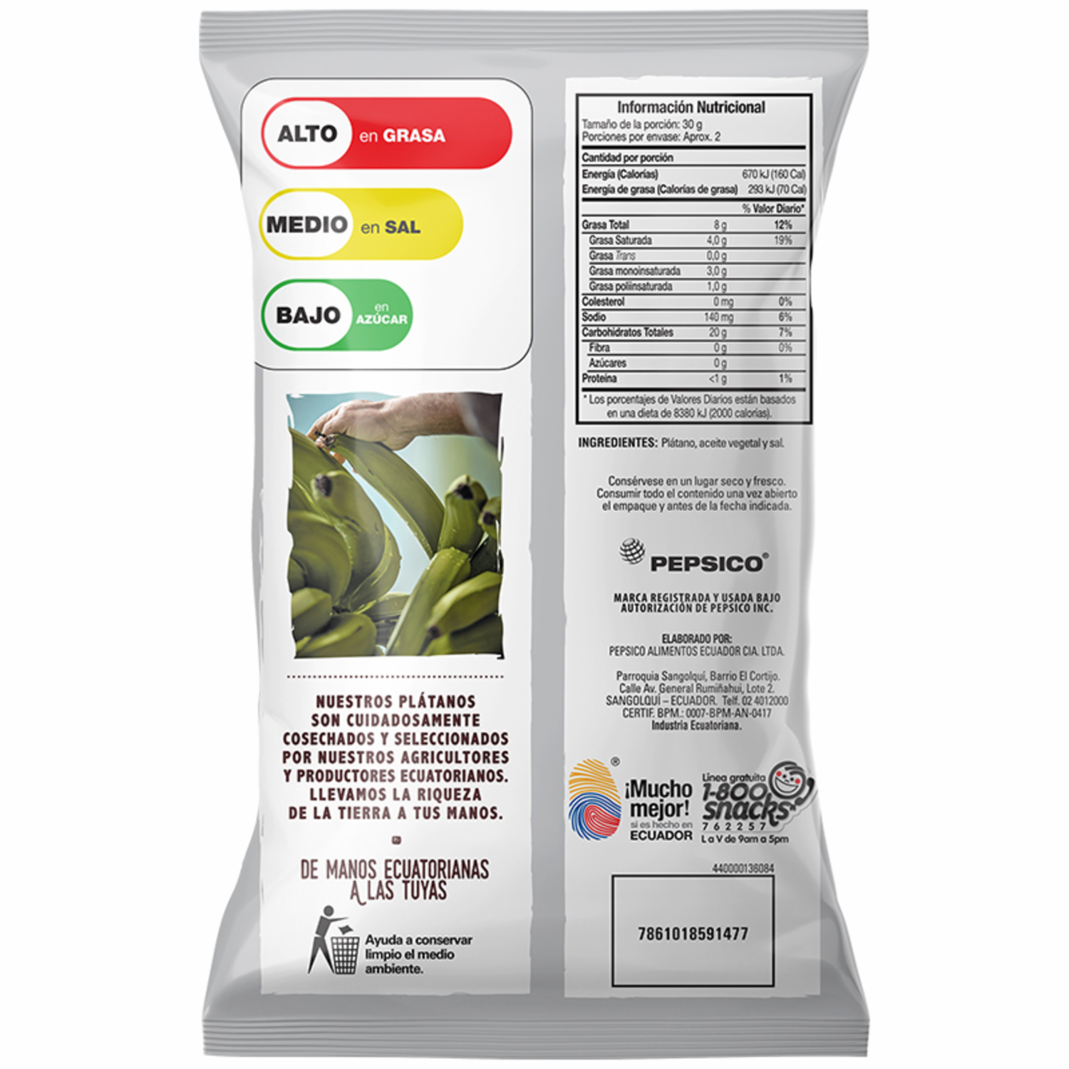 Platanitos Sabor Natural NATUCHIPS 45 G