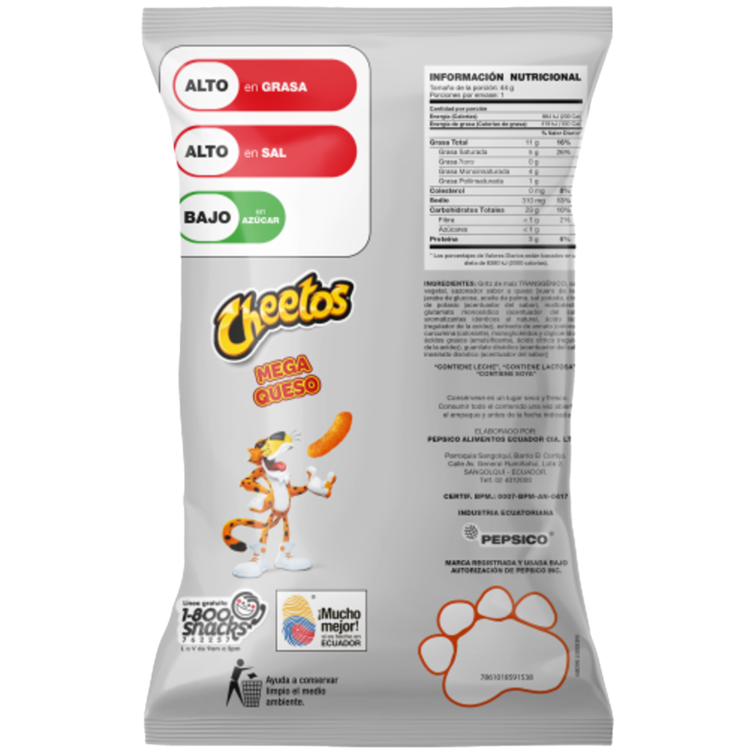 Bocaditos De Maíz Horneados Con Sabor A Queso CHEETOS 44 G