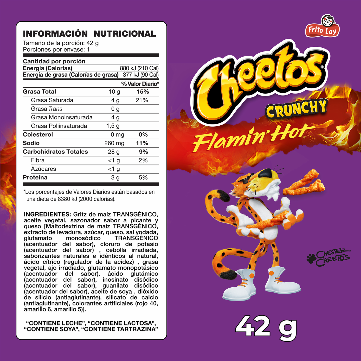 Bocaditos De Maíz Sabor Falmin Hot CHEETOS 42 G