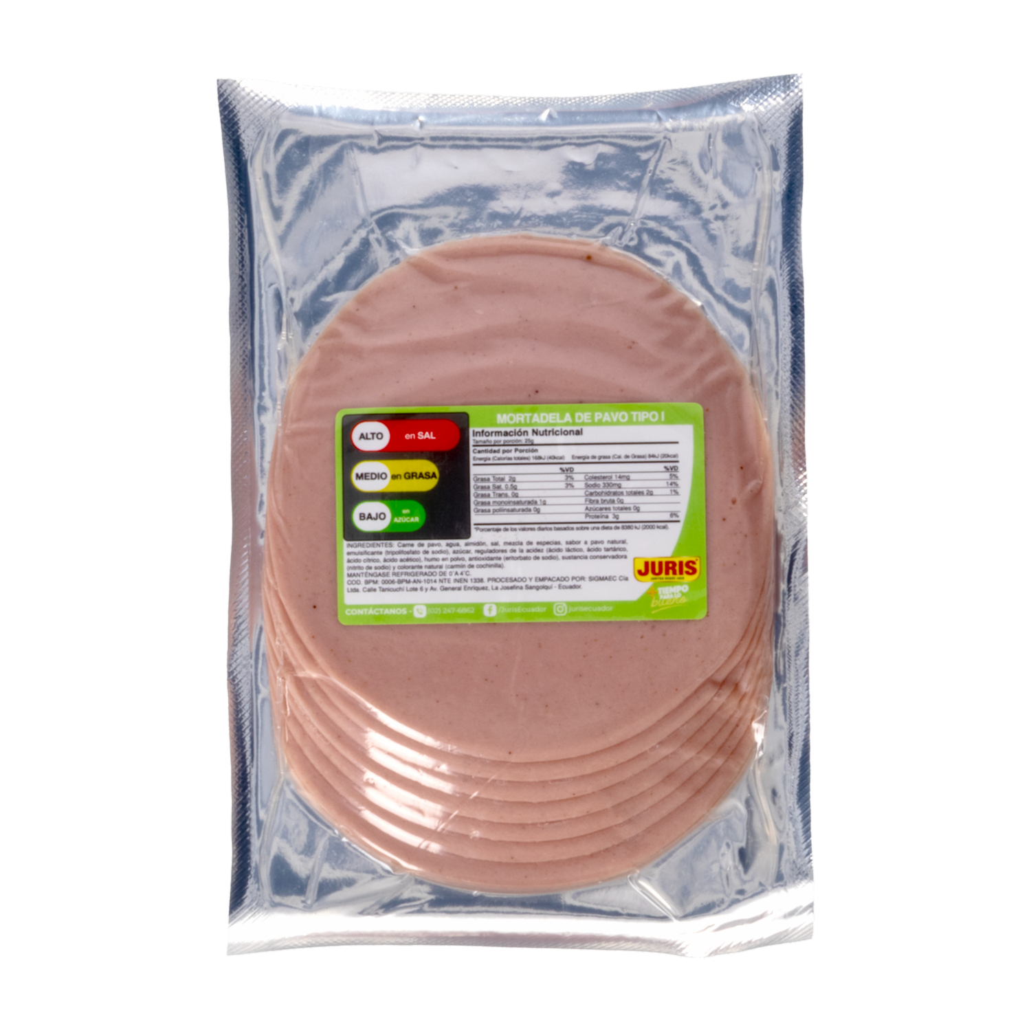 Mortadela De Pavo Tipo I JURIS 200 G