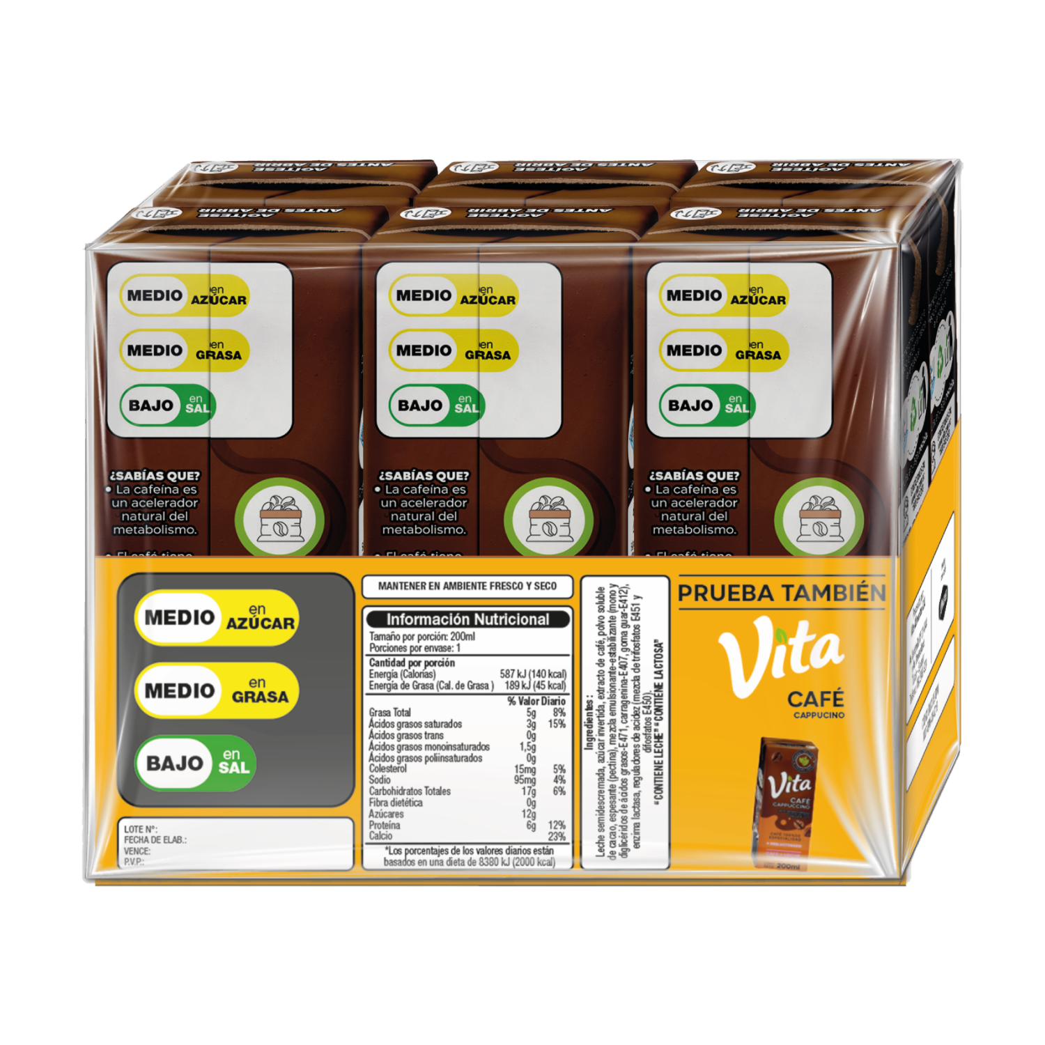 Bebida De Café Mocaccino Deslactosado VITA 1200 G