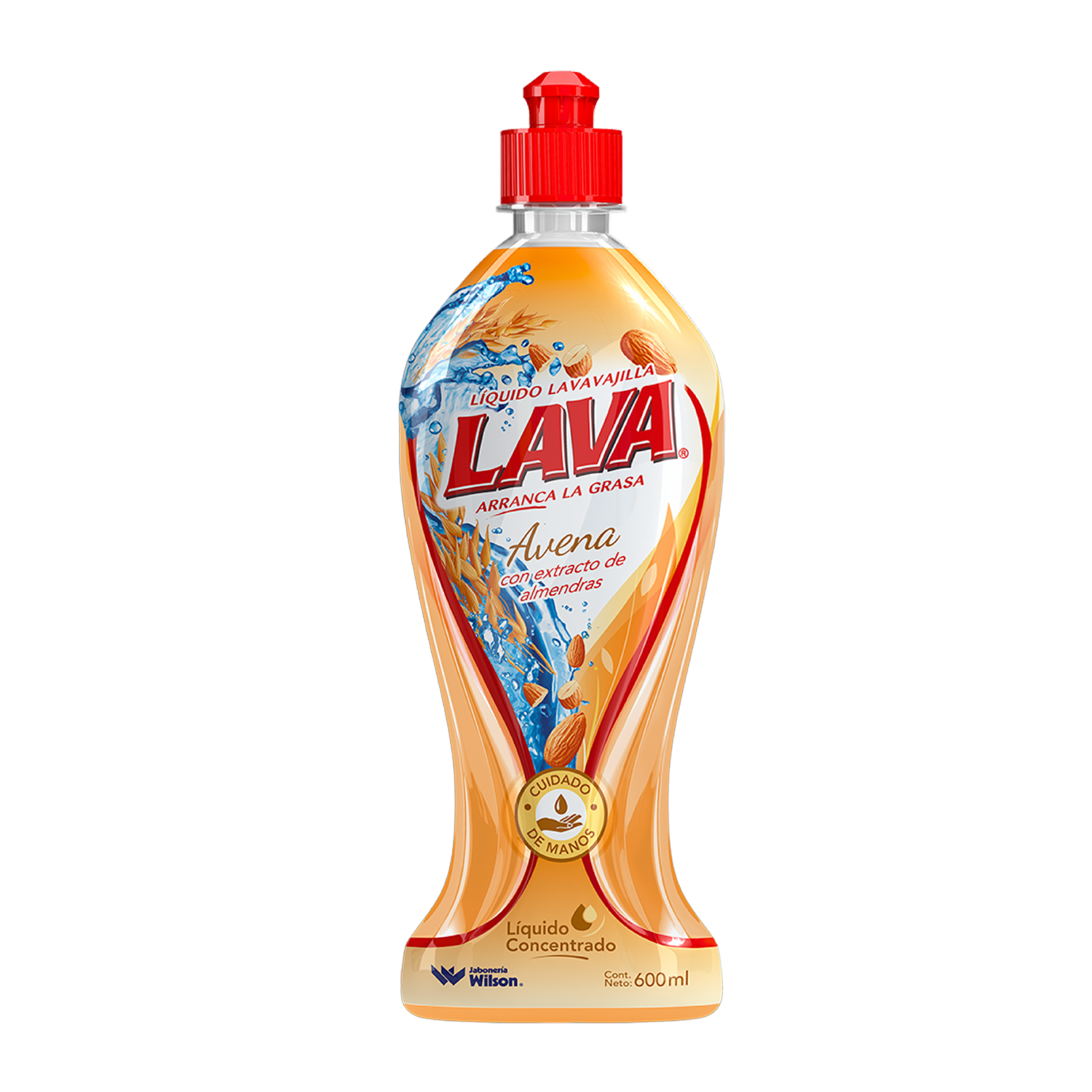 Lavavajilla Líquido Limón Con Avena LAVA 600 Ml