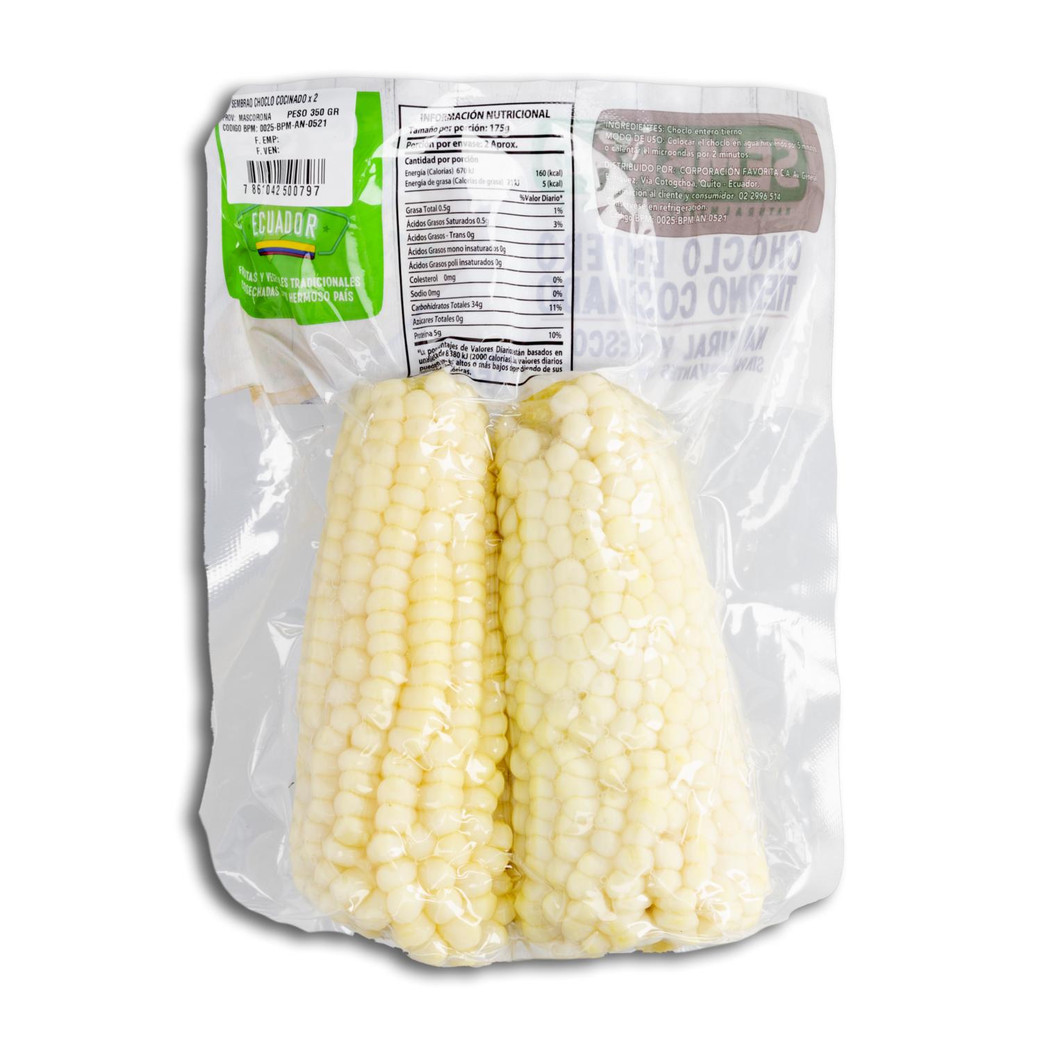 Choclo Cocinado SEMBRAO 350 G
