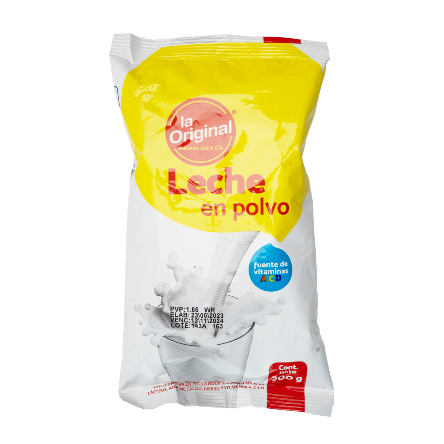 Leche En Polvo Instantanea LA ORIGINAL 200 G