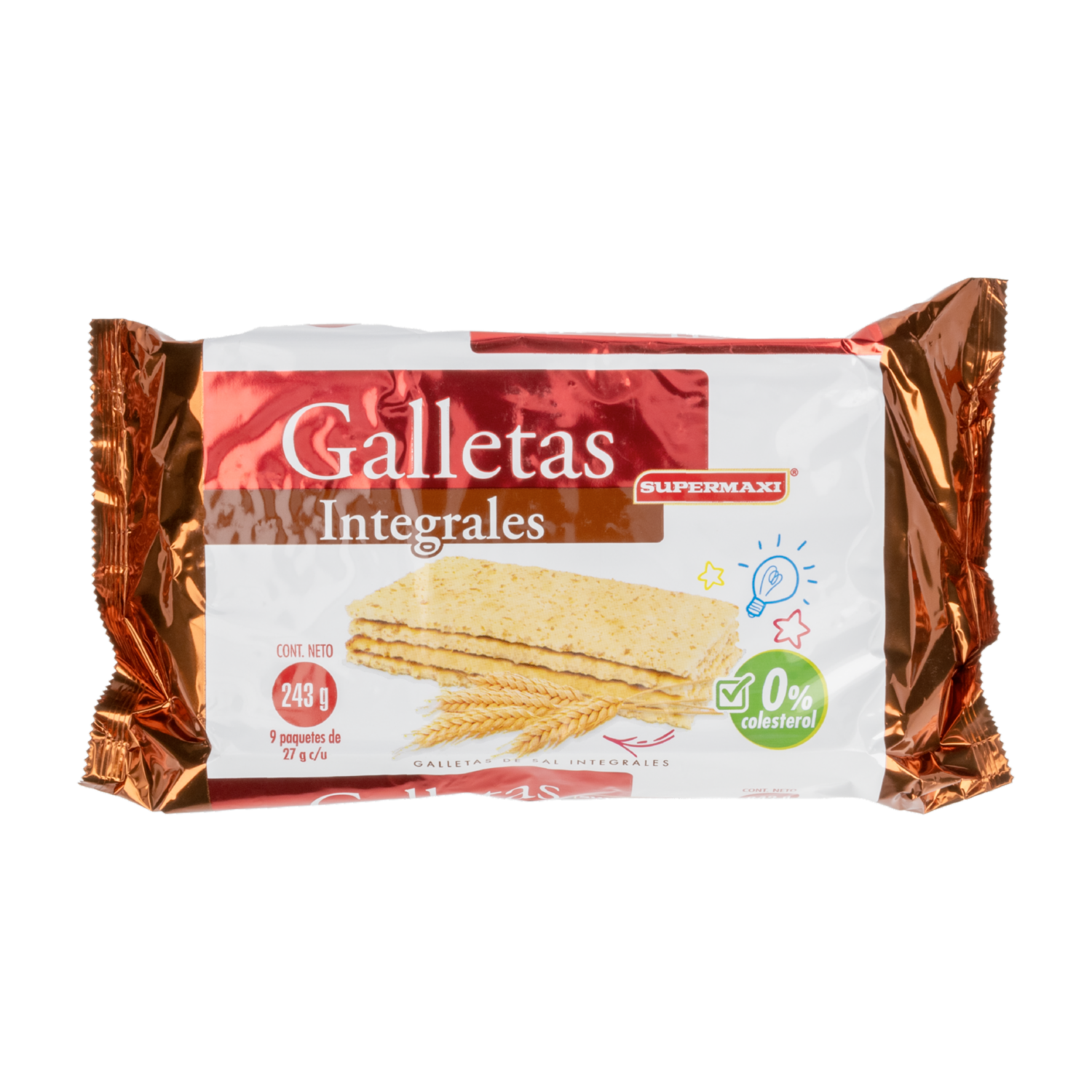 Galletas Integrales De Sal SUPERMAXI 243 G