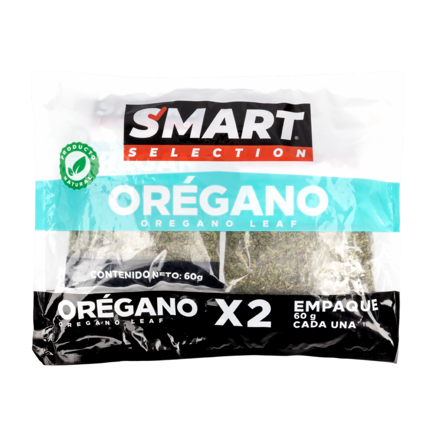 Orégano 100% Natural SMART SELECTION Pack X2 X 60 G