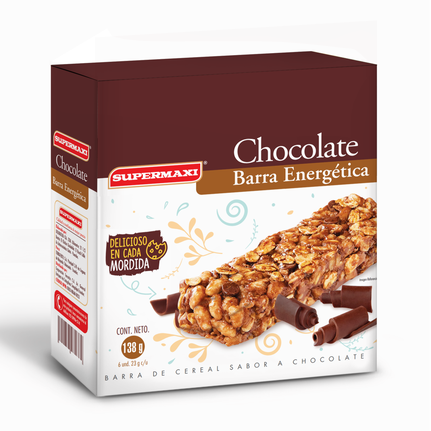 Barra De Cereal Con Chocolate SUPERMAXI 138 G