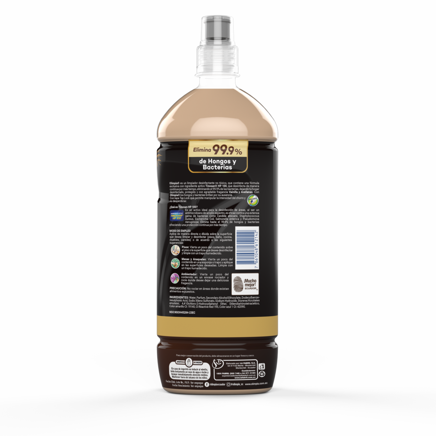 Limpiador Desinfectante Vainilla Y Avellanas OLIMPIA 900 Ml