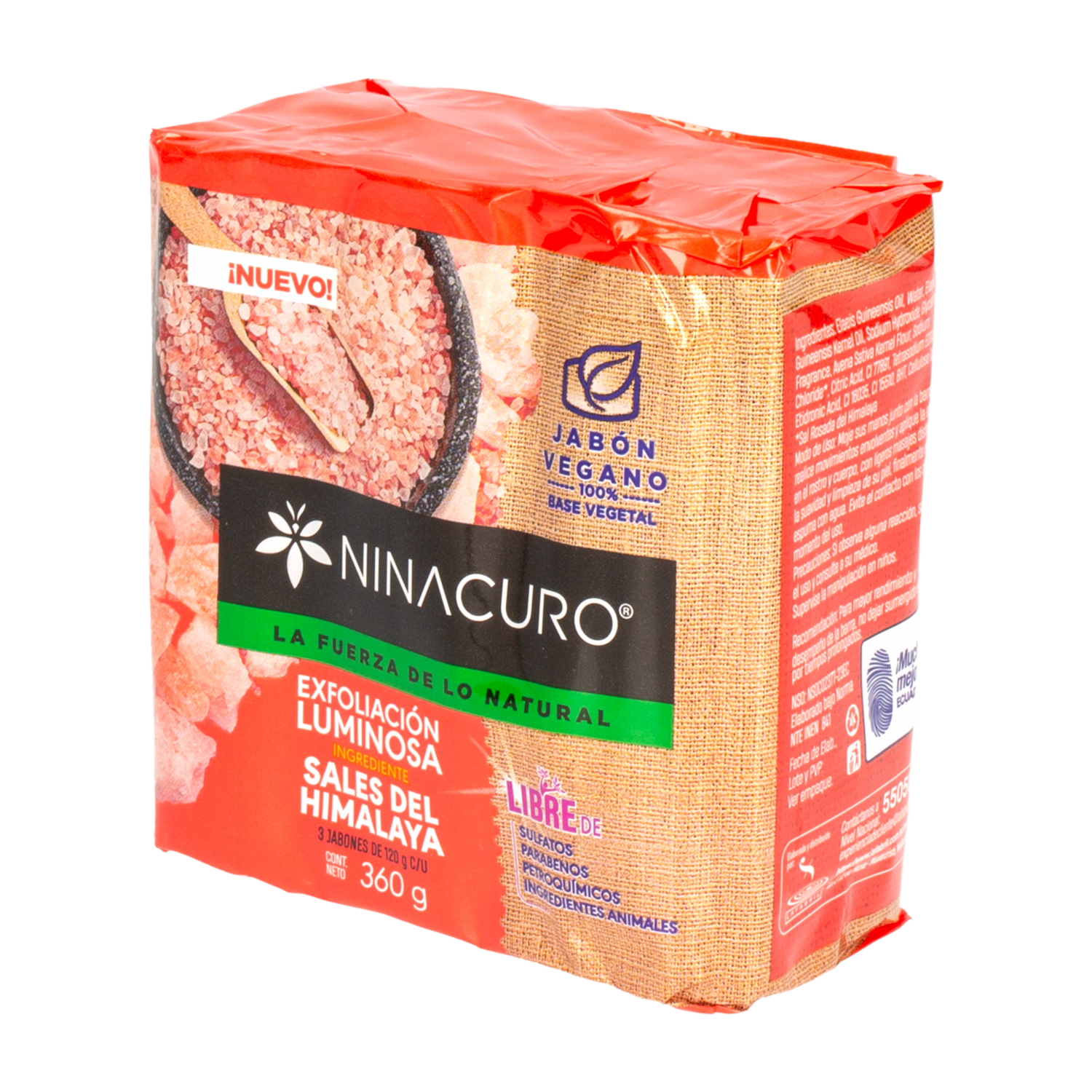 Jabón En Barra Sales Himalaya NINACURO 360 G