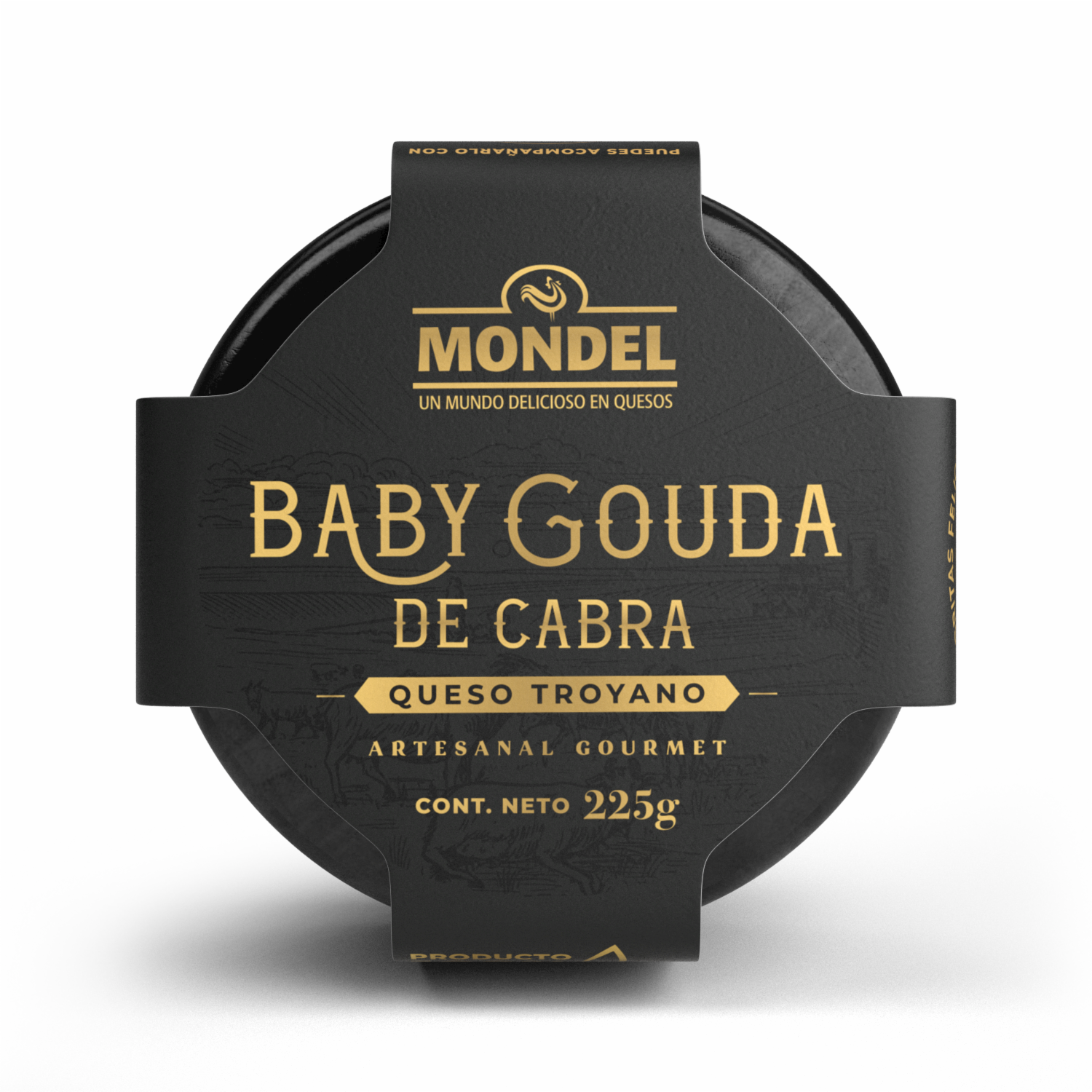 Queso Troyano Baby Gouda De Cabra MONDEL 225 G
