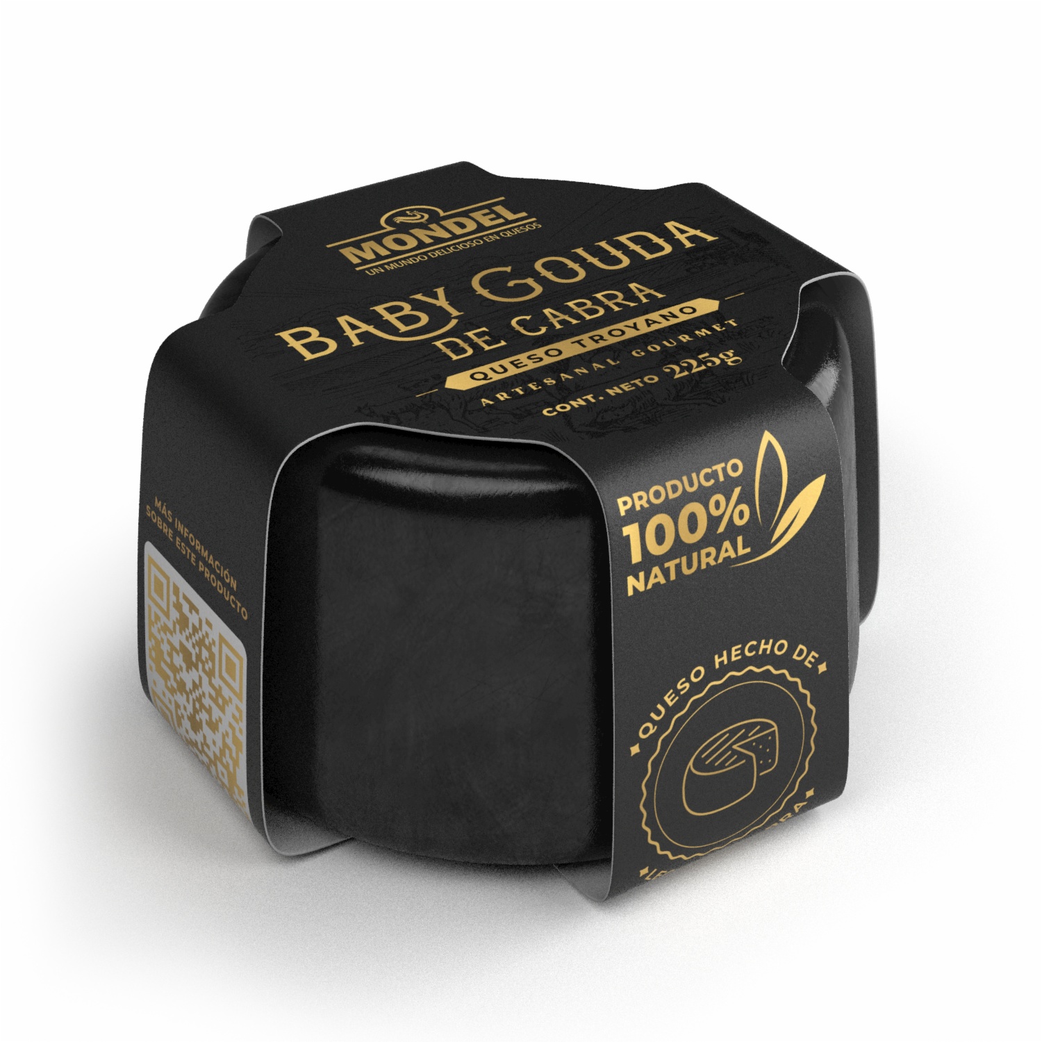 Queso Troyano Baby Gouda De Cabra MONDEL 225 G