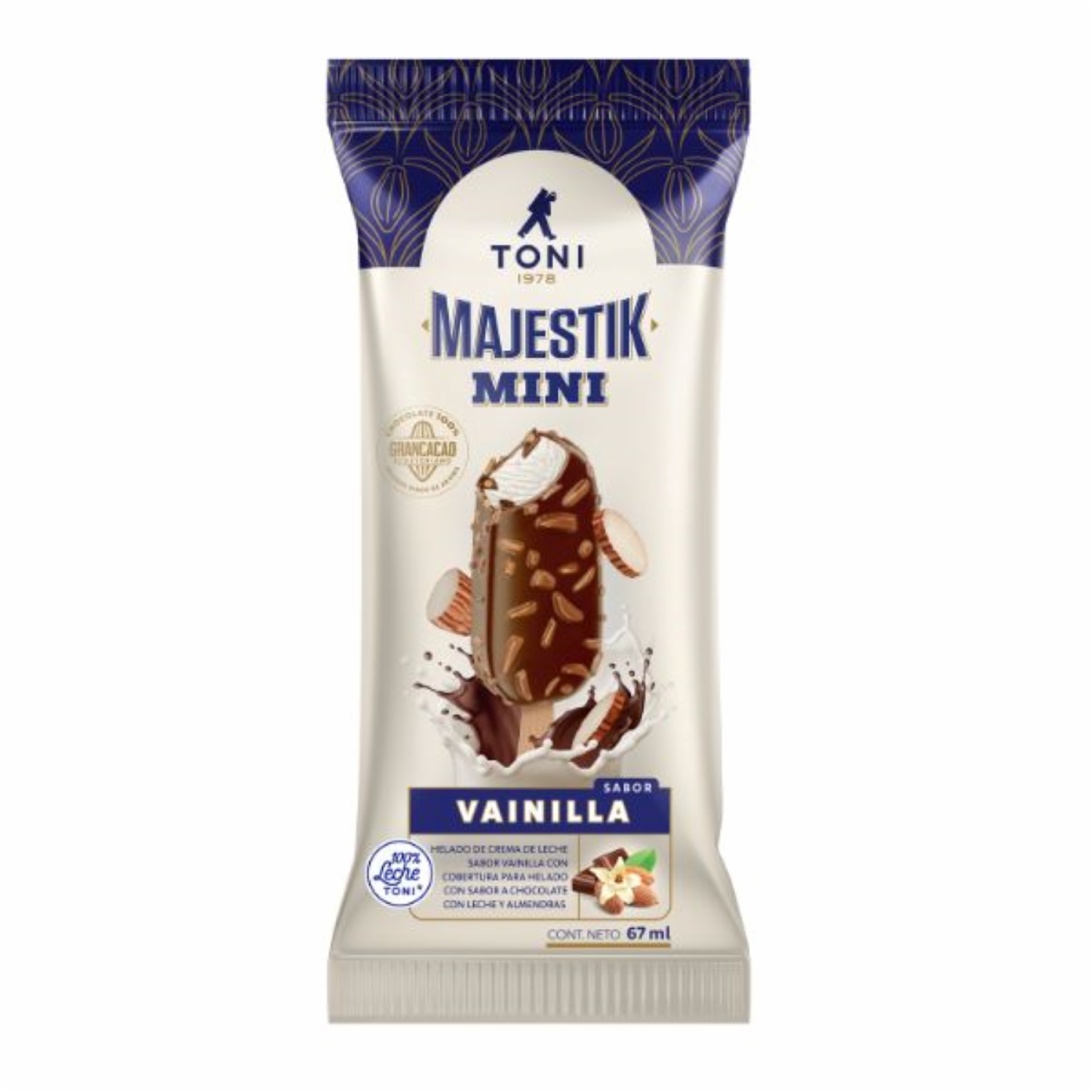 Helado Majestik Mini Vainilla TONI 67 Ml