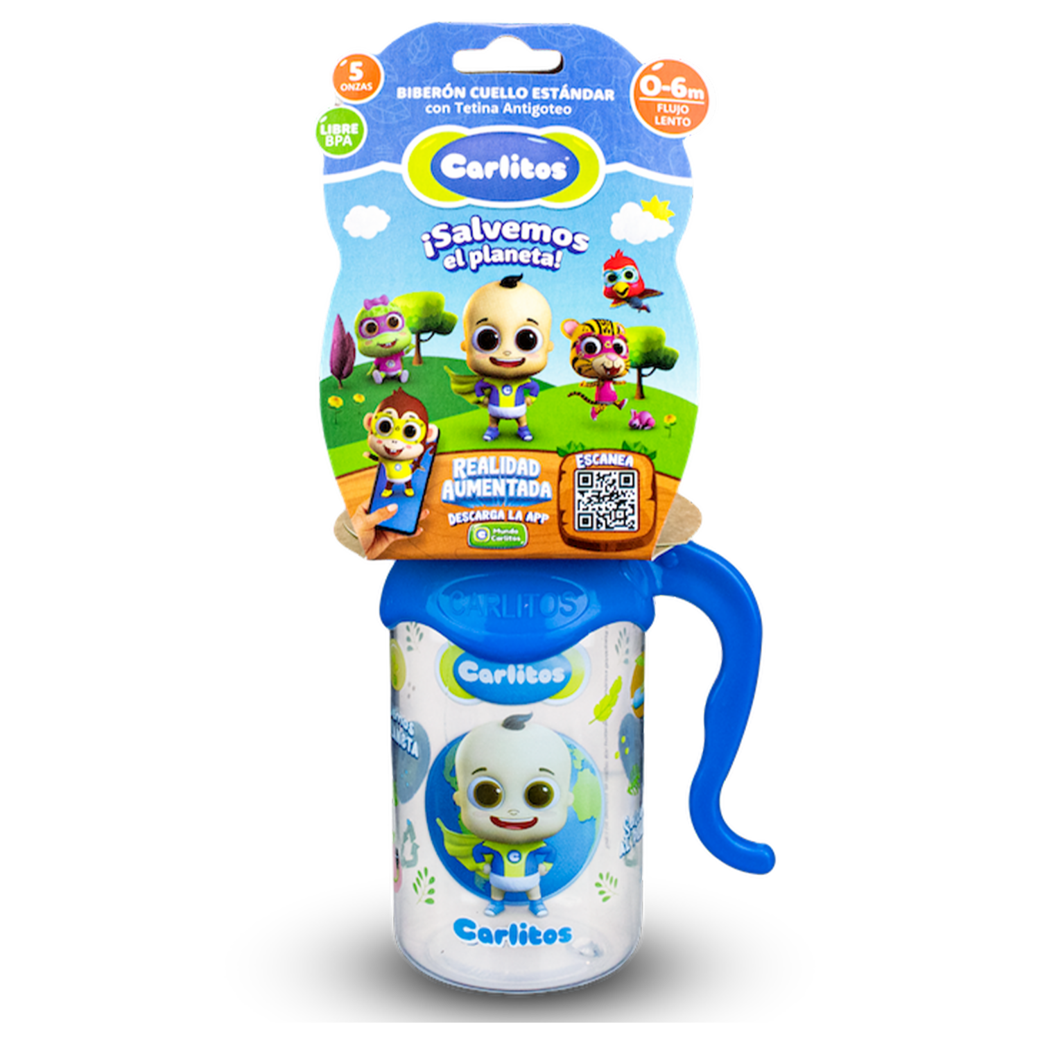 Biberón Para Bebés Con Agarradera CARLITOS 5 Oz