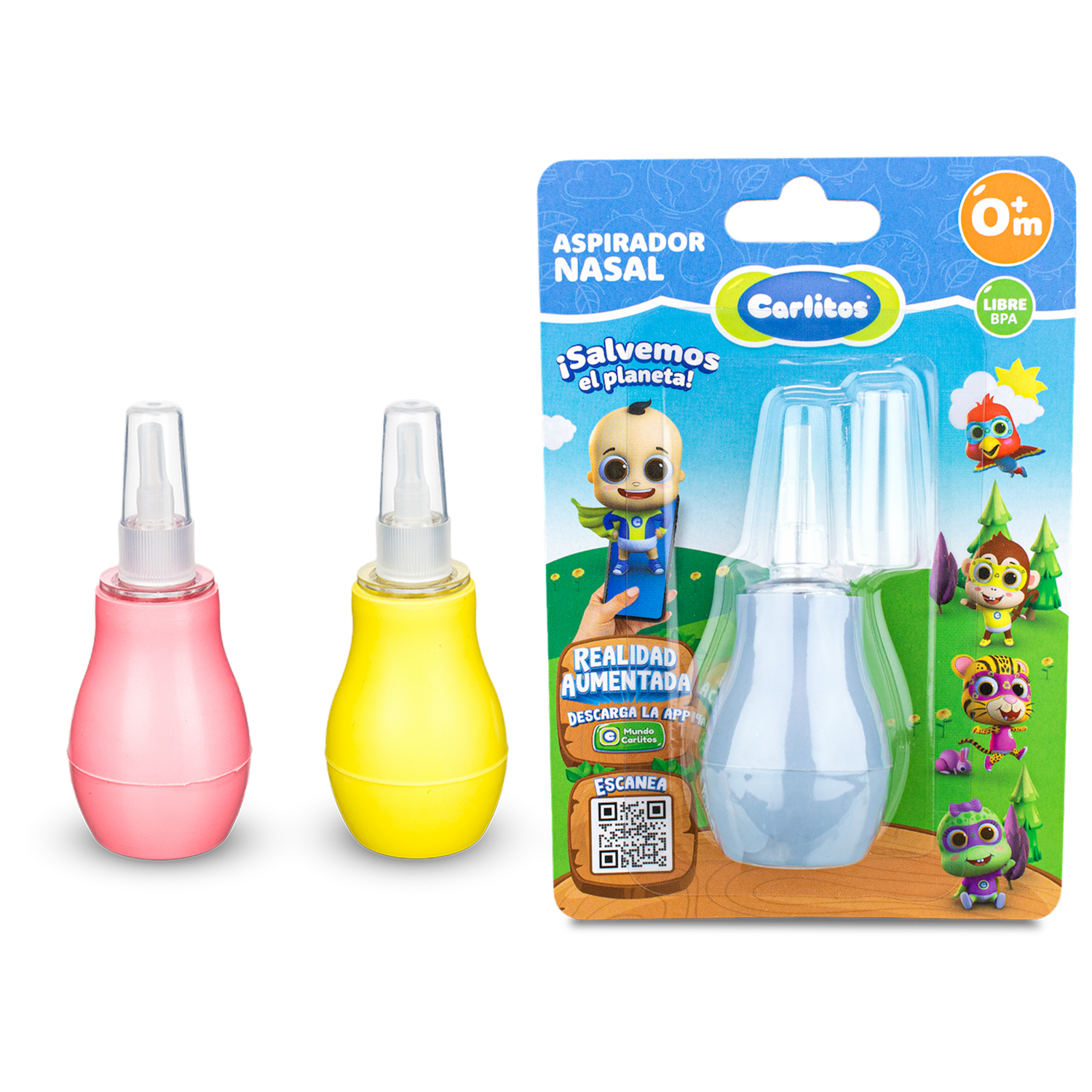 Aspirador Nasal Para Bebés Libre BPA CARLITOS 0 M +