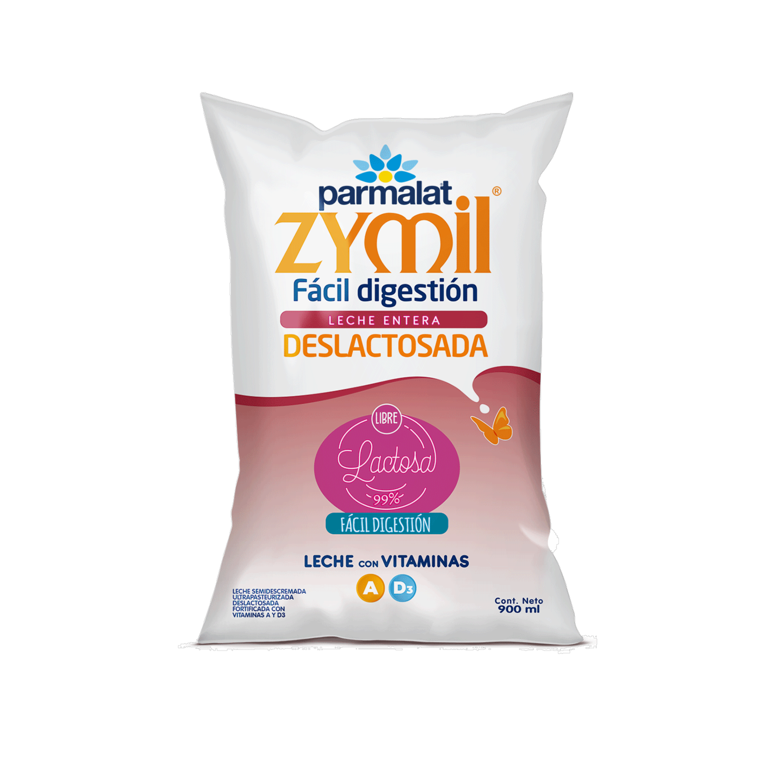 Leche Entera Deslactosada Zymil PARMALAT 900 ML