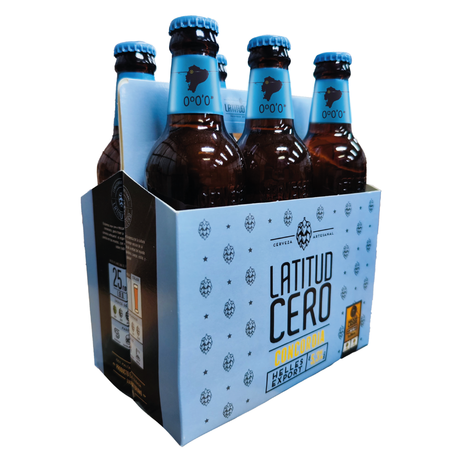 Cerveza Concordia LATITUD CERO 6 X 300 Ml