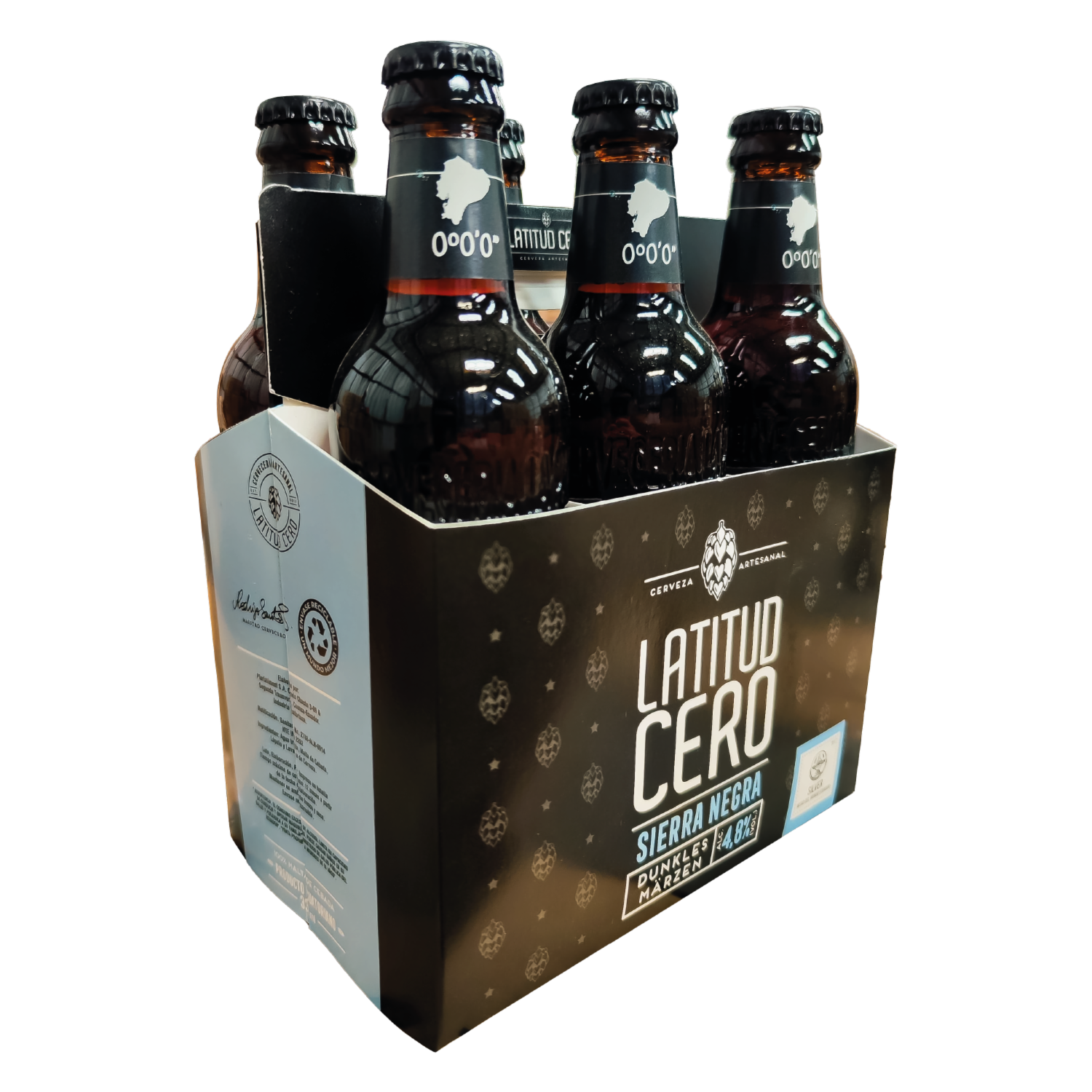 Cerveza Sierra Negra LATITUD CERO 6 X 300 Ml
