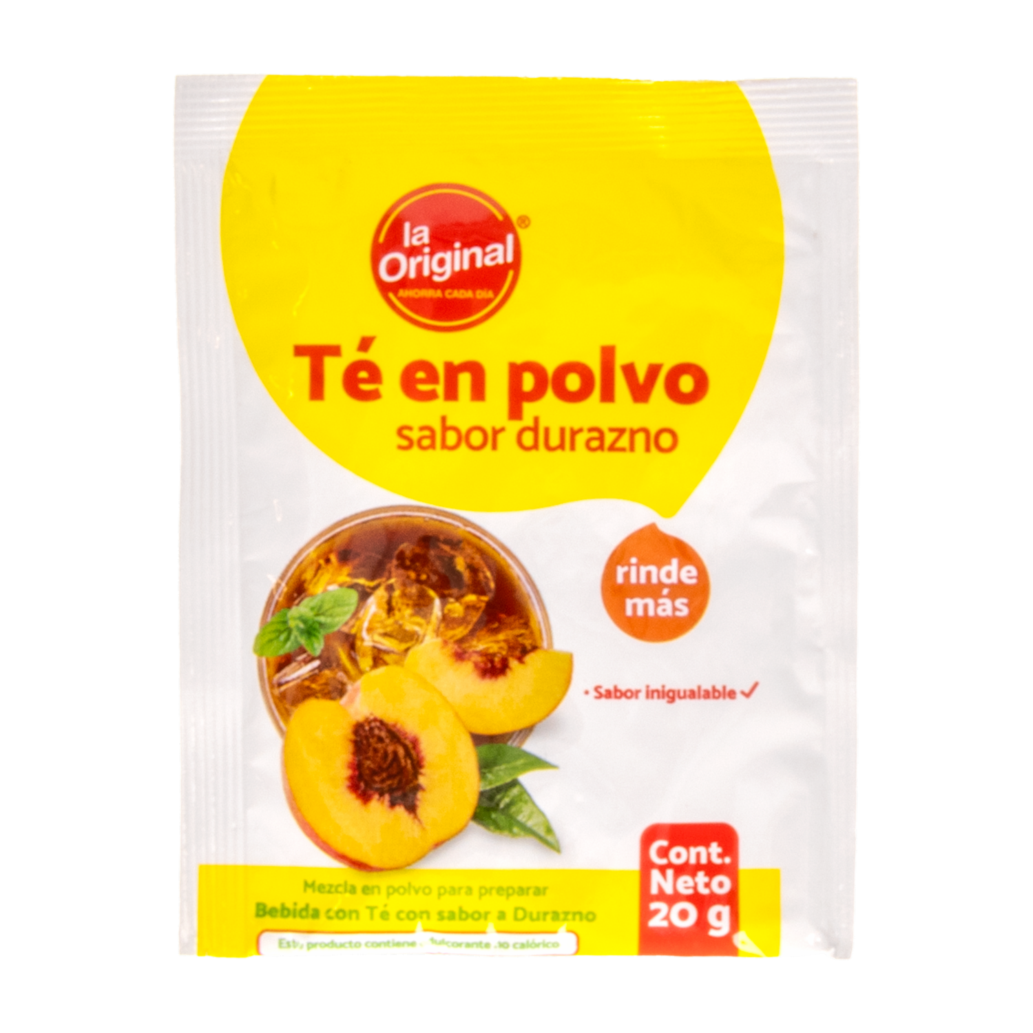 Té En Polvo Sabor A Durazno LA ORIGINAL 20 G