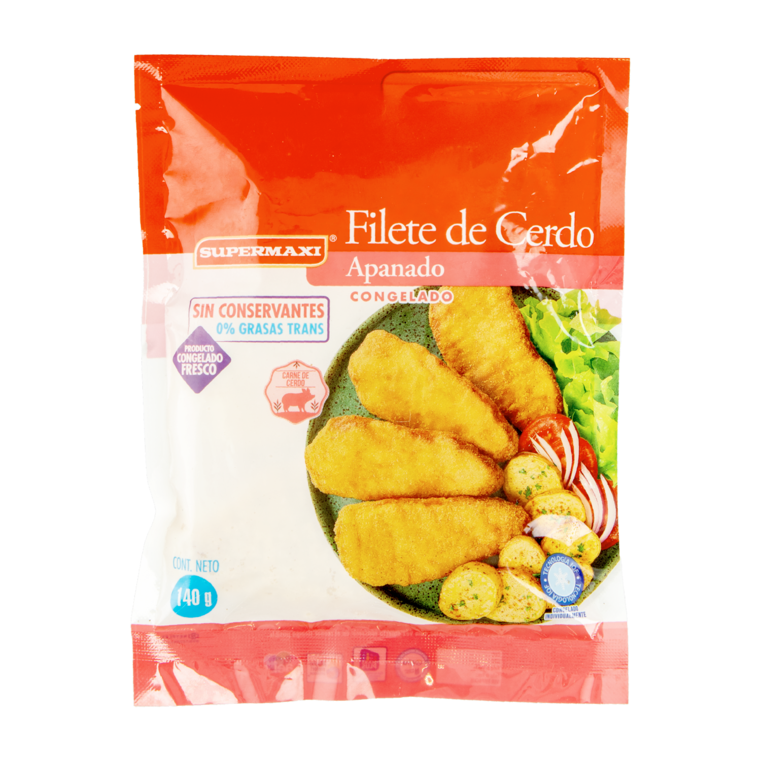 Filete De Cerdo Apanado Congelado SUPERMAXI 140 G