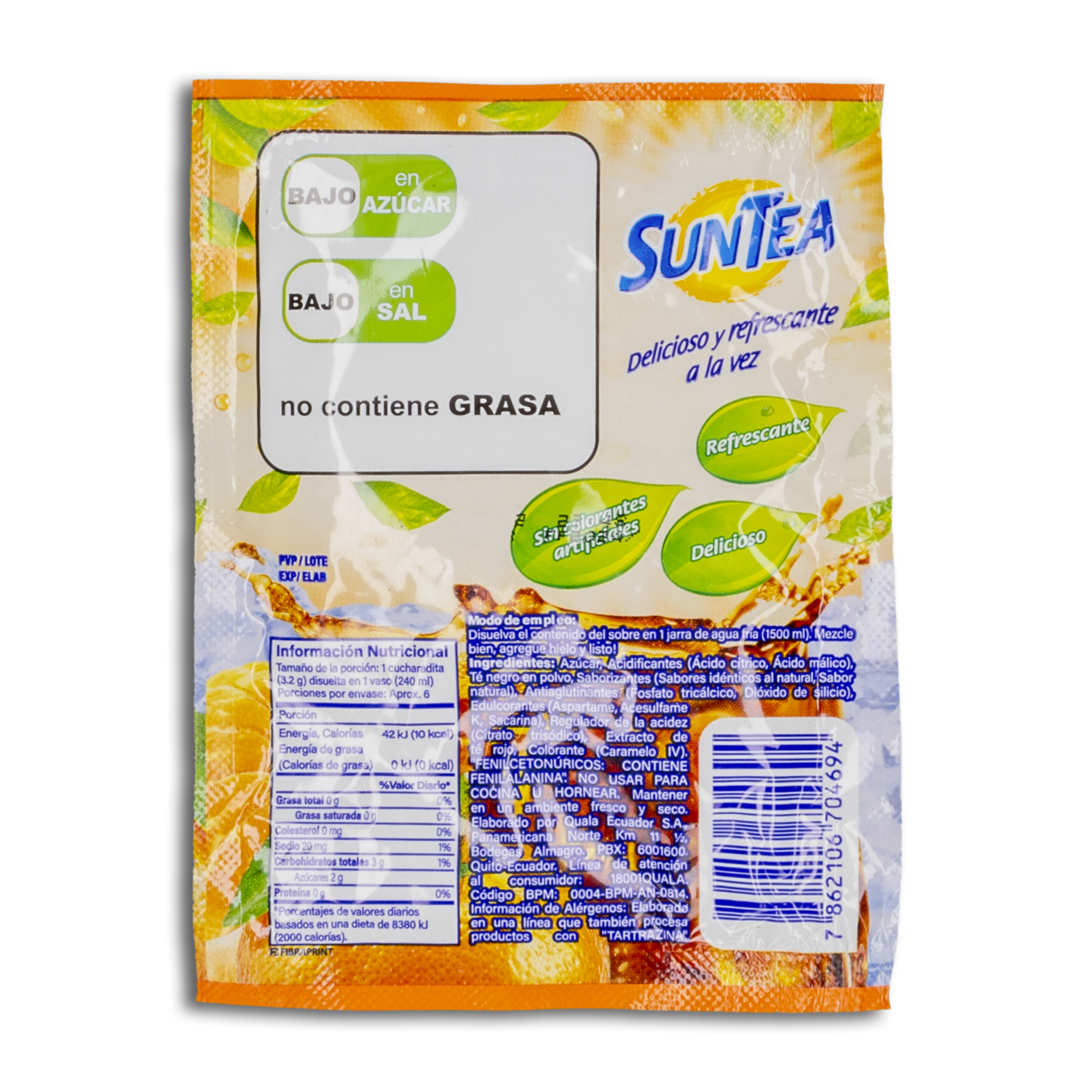 Té En Polvo Sabor A Mandarina SUNTEA 20 G