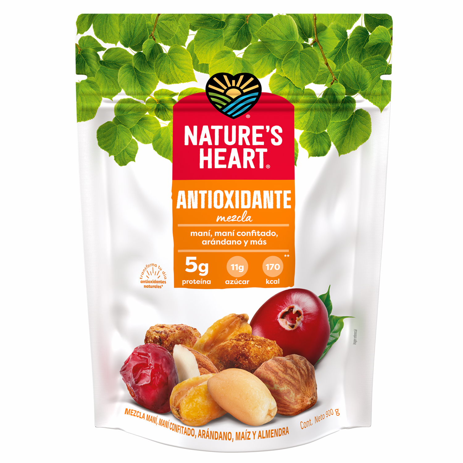 Frutos Secos Funda Mix Antioxidante NATURE’S HEART 900 G