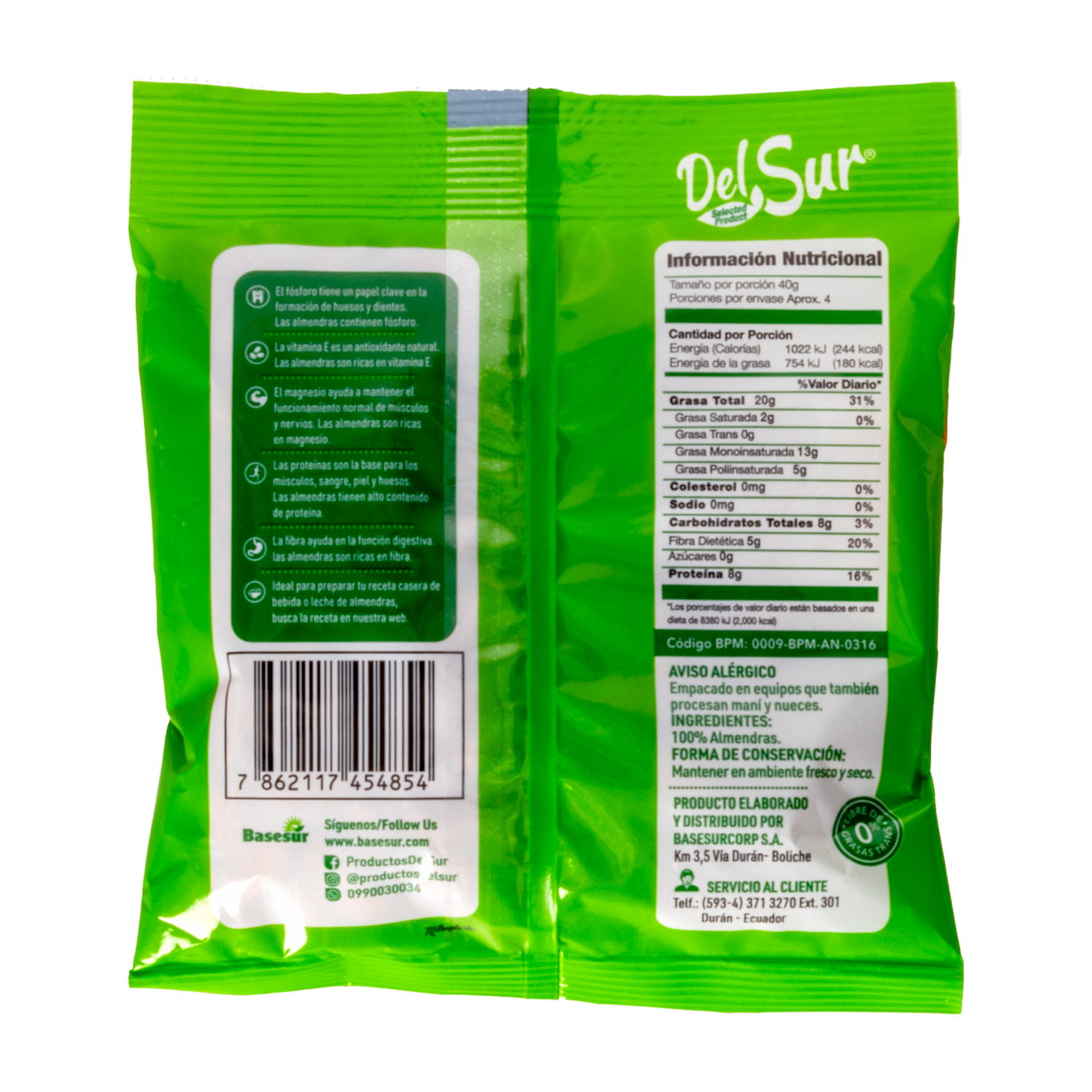 Almendras Gluten Free DEL SUR 150 G