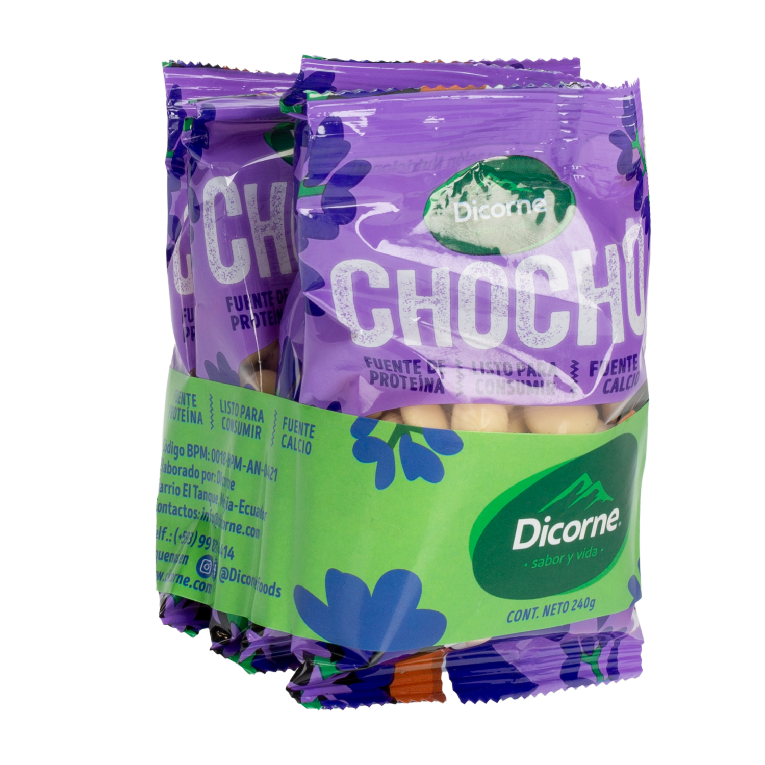 Chochos Con Sal DICORNE 4 Pack 240 G