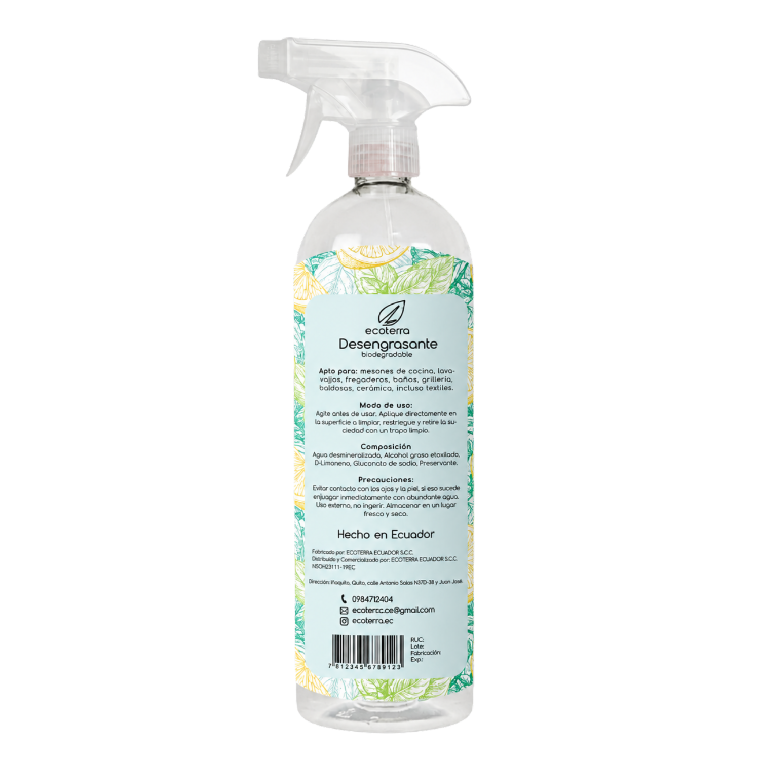 Desengrasante Multiuso ECOTERRA 1 L