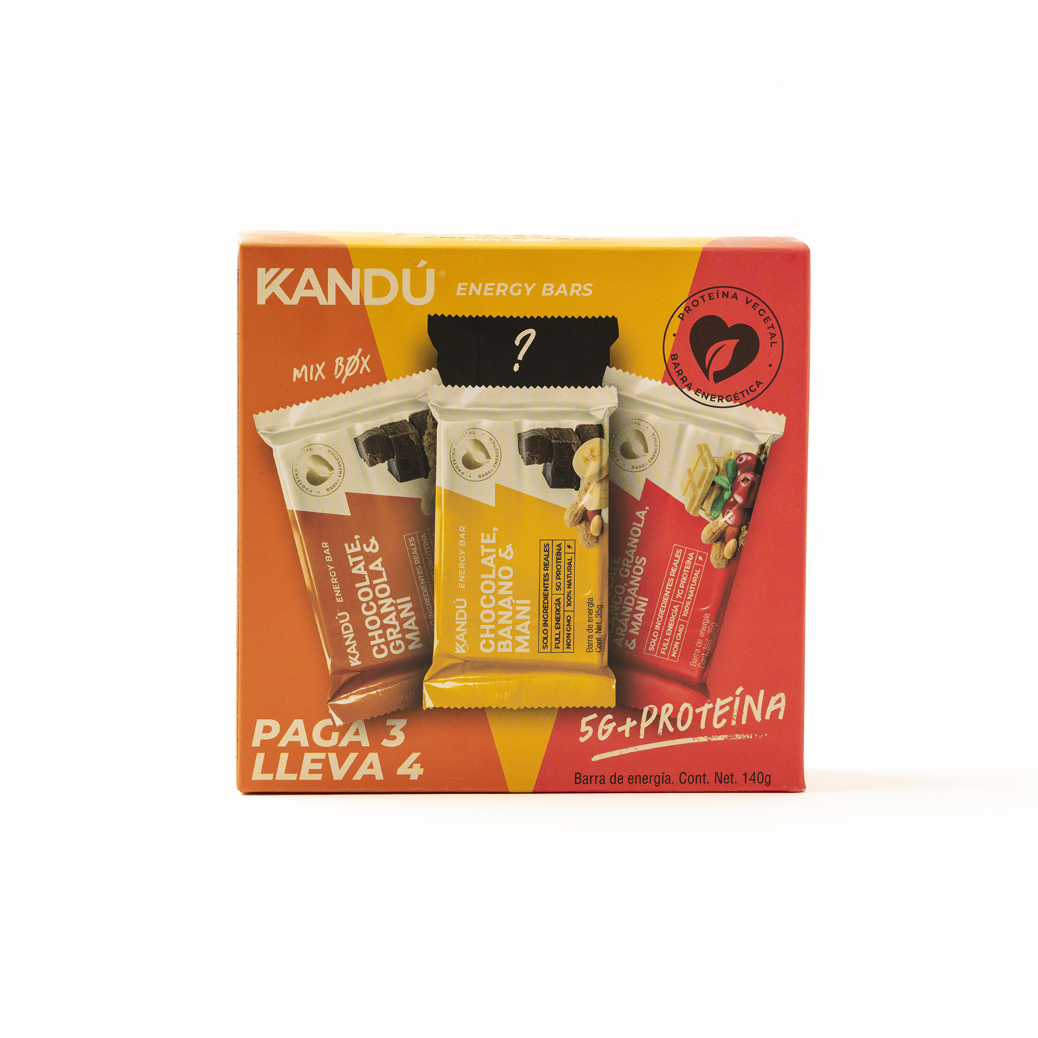 Barra Energética Mix De Sabores KANDÚ 140 G
