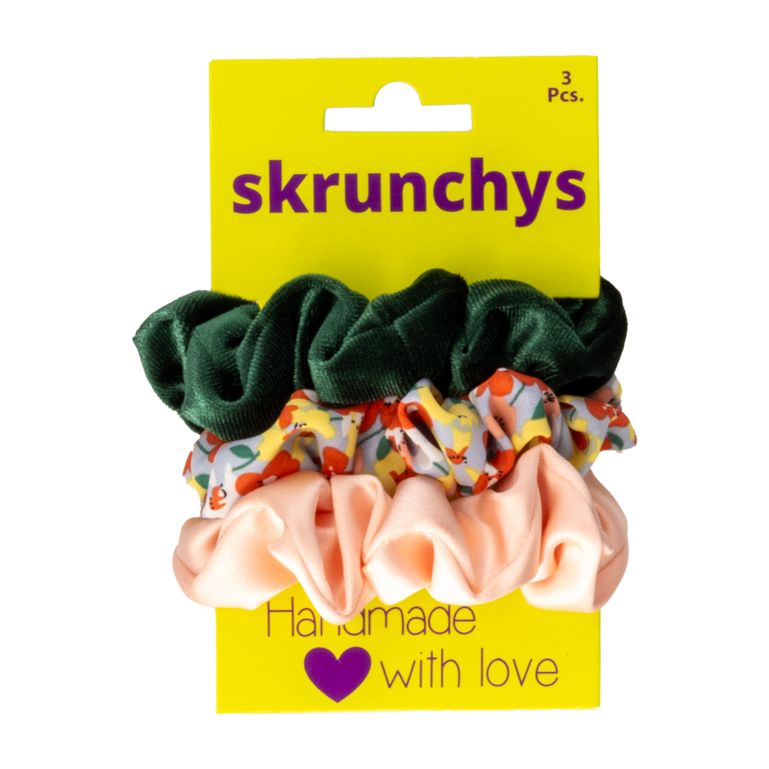 Vinchas De Cabello Tipo Skrucnhys Varios Colores SKRUNCHYS X3