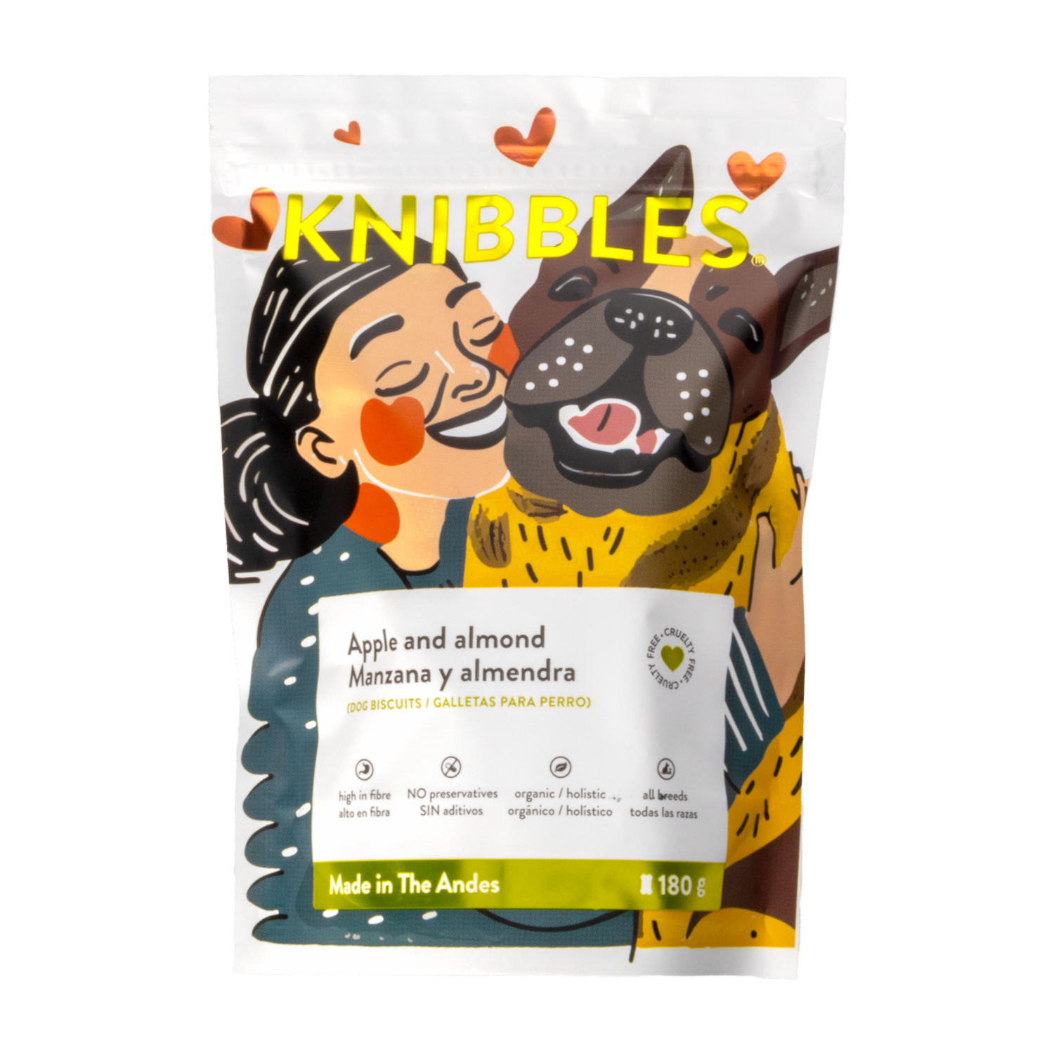 Galletas Para Perros De Manzana Y Almendra KNIBBLES 180 G
