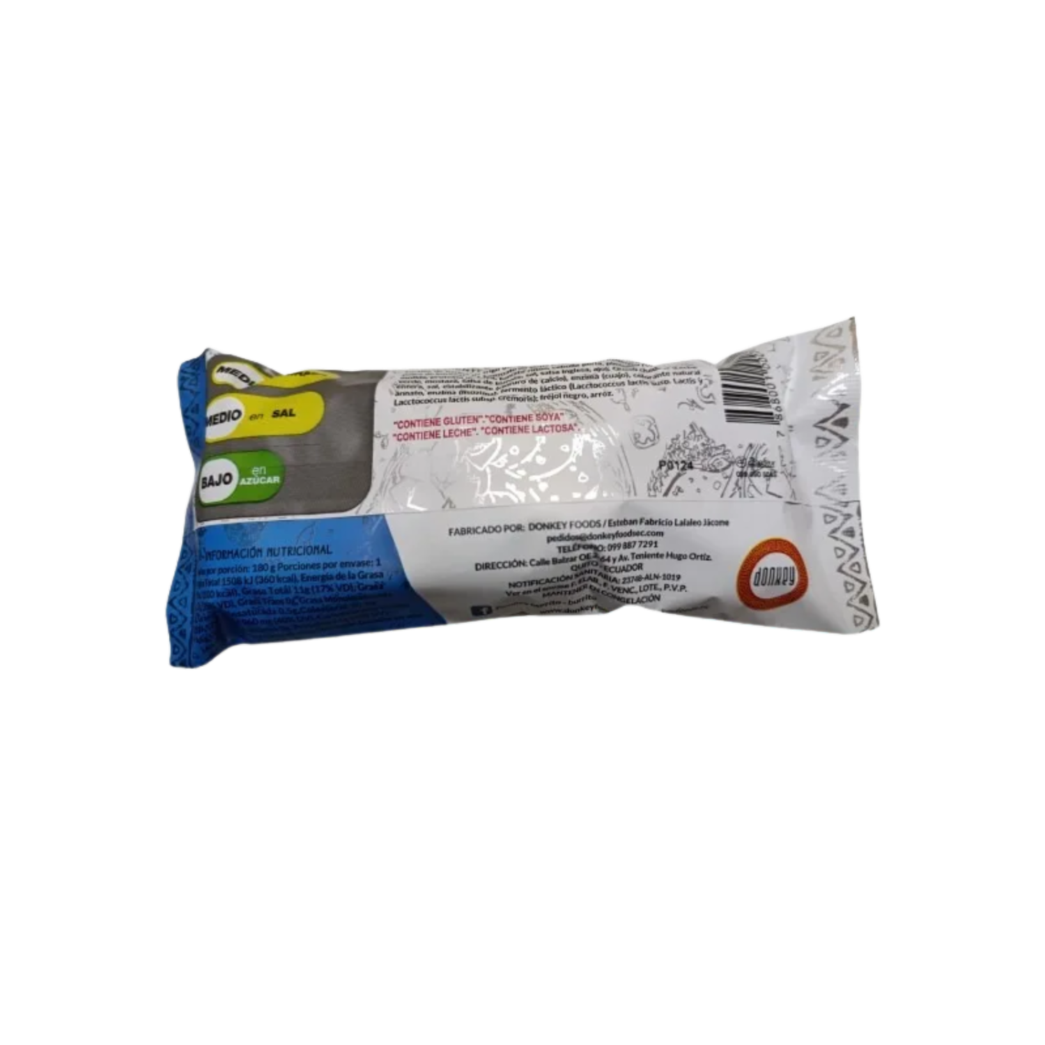 Burrito De Carne De Res Natural Congelado DONKEY 180 G