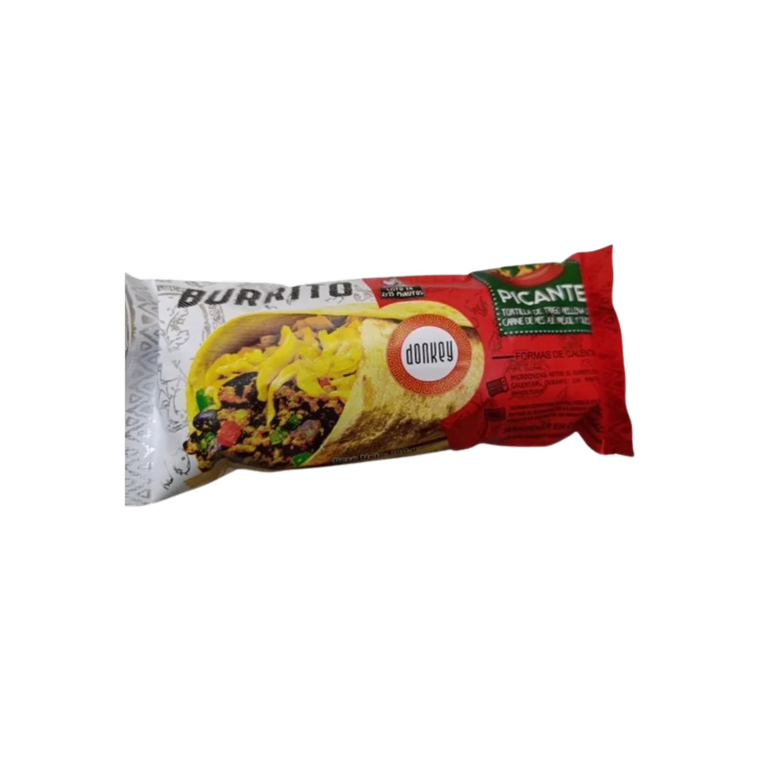 Burrito De Carne De Res Picante Congelado DONKEY 180 G
