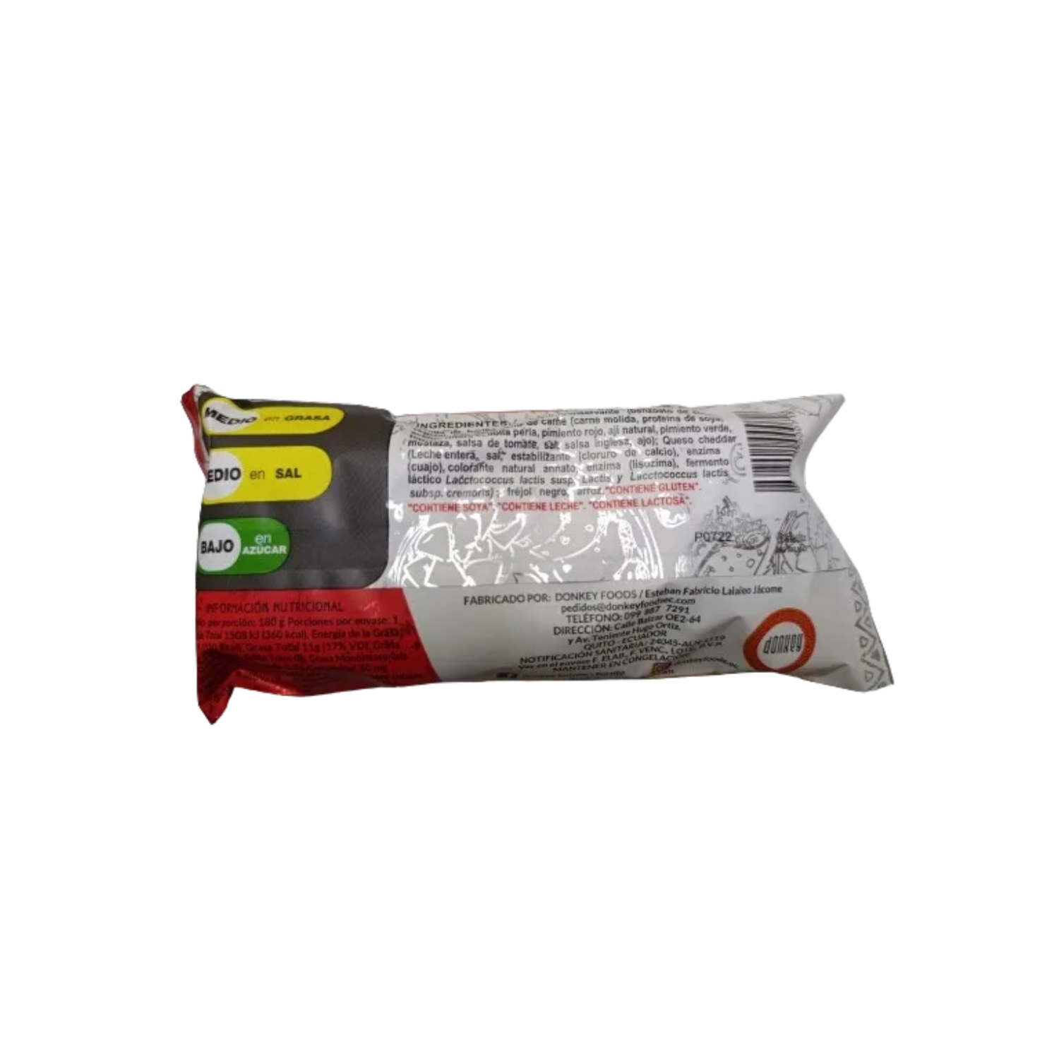 Burrito De Carne De Res Picante Congelado DONKEY 180 G