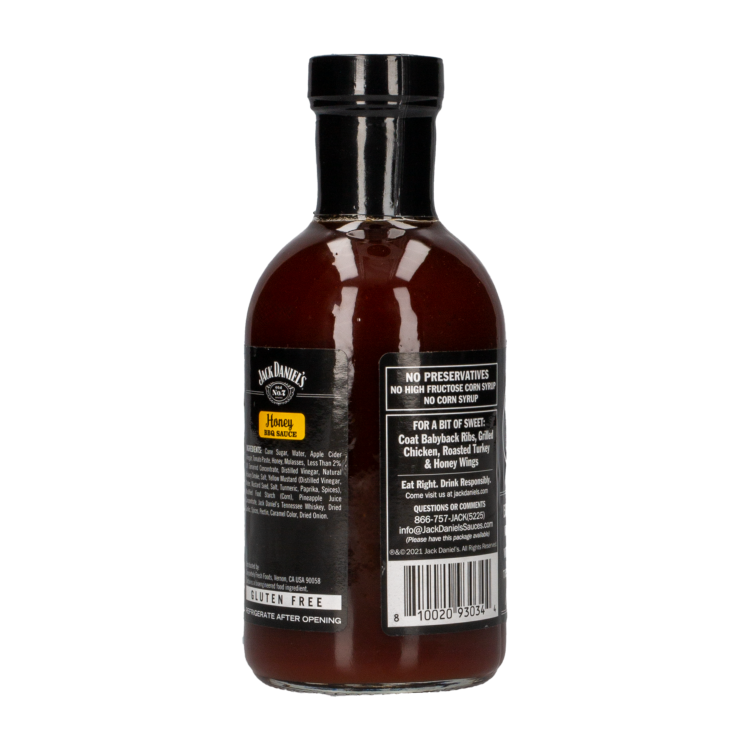 Salsa Bbq Con Miel JACK DANIEL’S 553 G