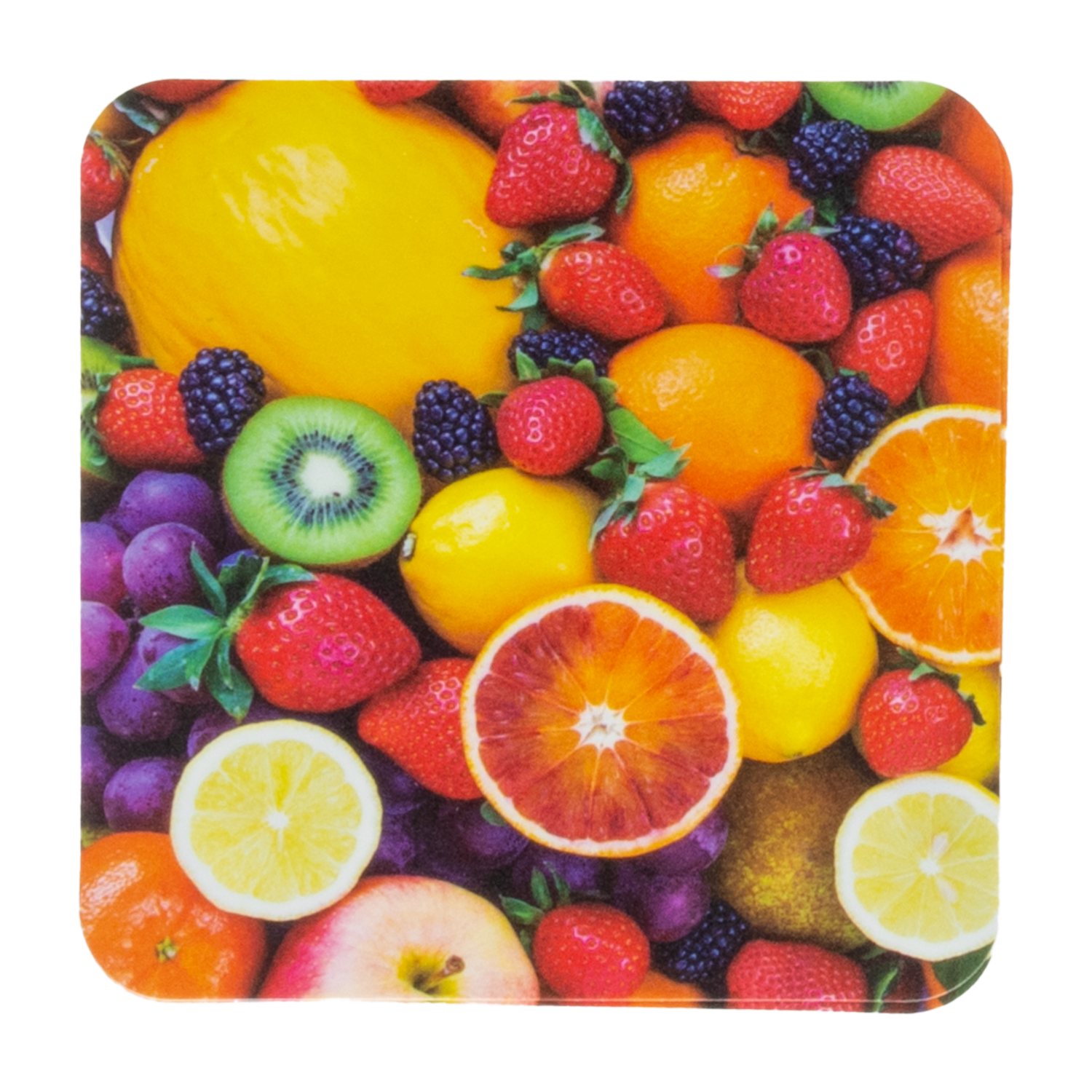 Set Individuales X 4 Frutas + Portavasos FREE HOME 45 X 30 Cm