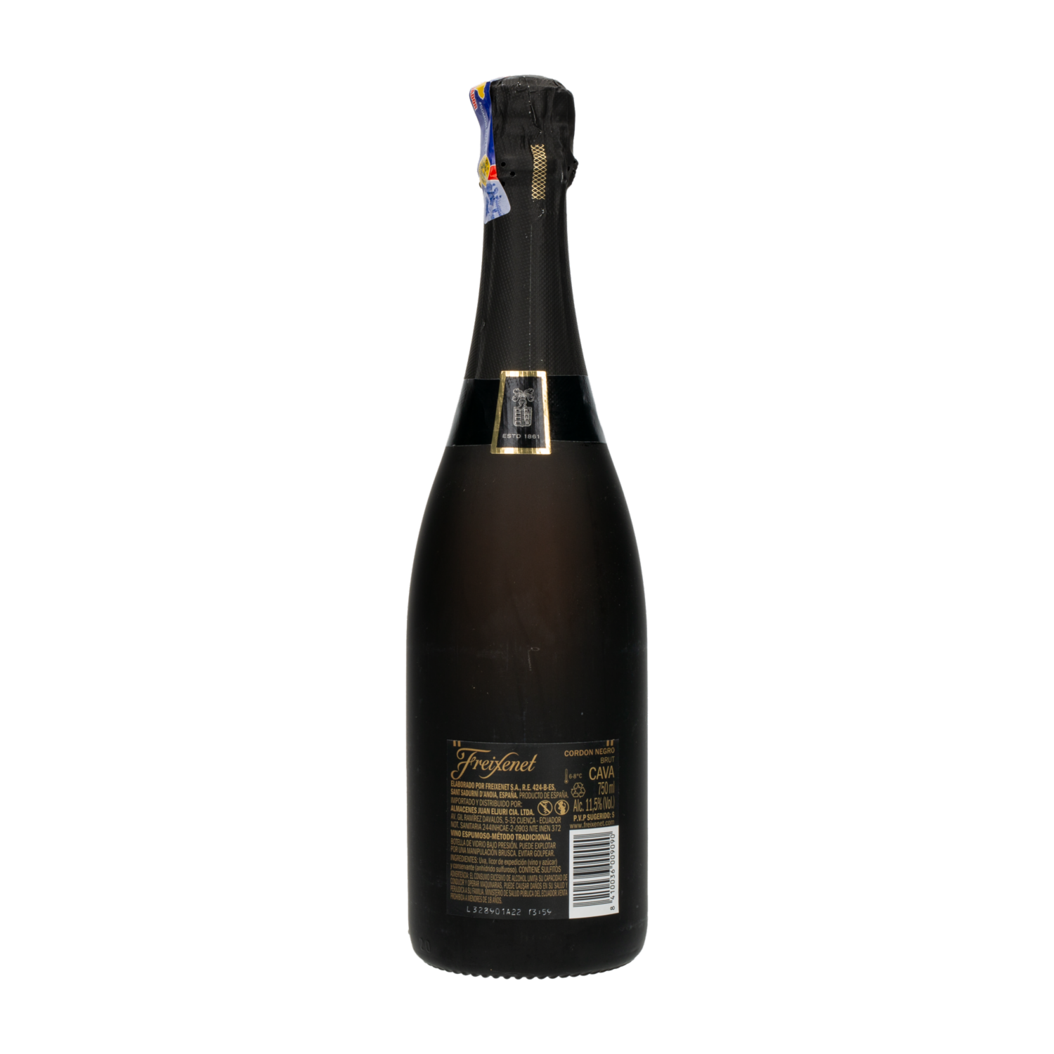 Vino Espumante Cava Español Brut FREIXENET 750 Ml