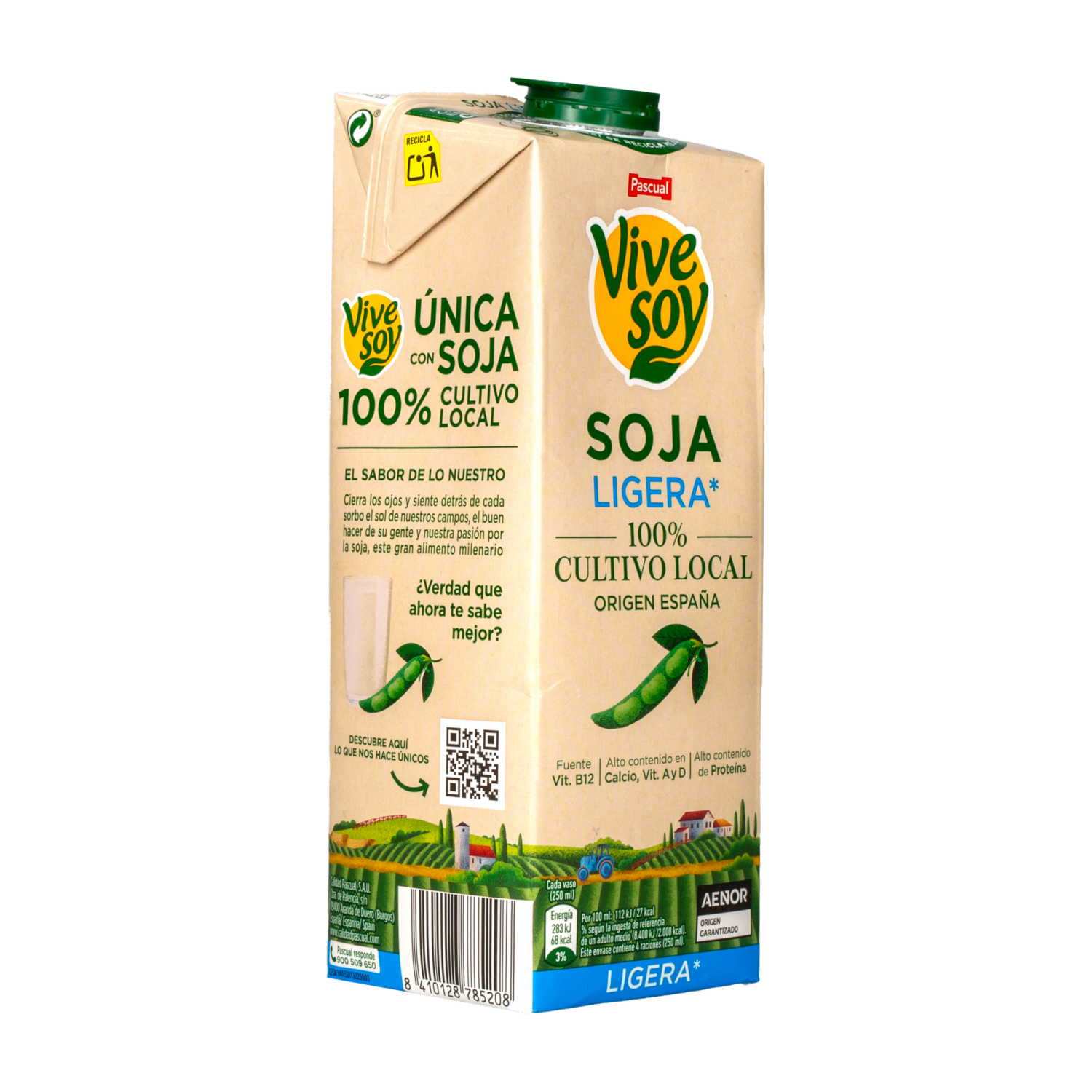 Bebida De Soya Ligera VIVE SOY 1 000 ml