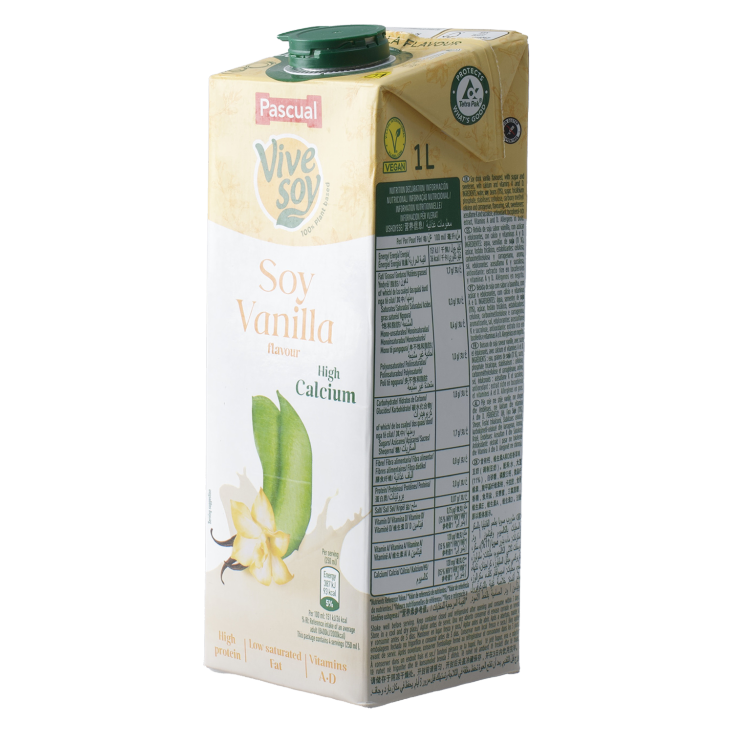Bebida De Soya Sabor A Vainilla VIVE SOY 1 000 Ml