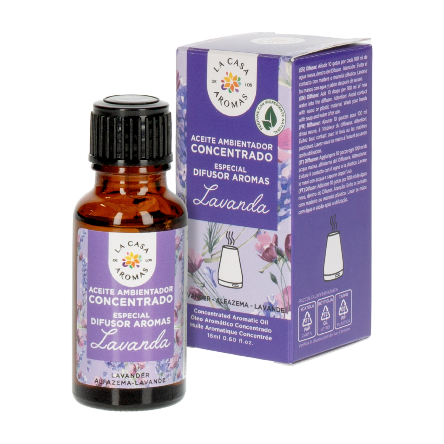 Aceite Aromático De Lavanda LA CASA DE LOS AROMAS 18 Ml