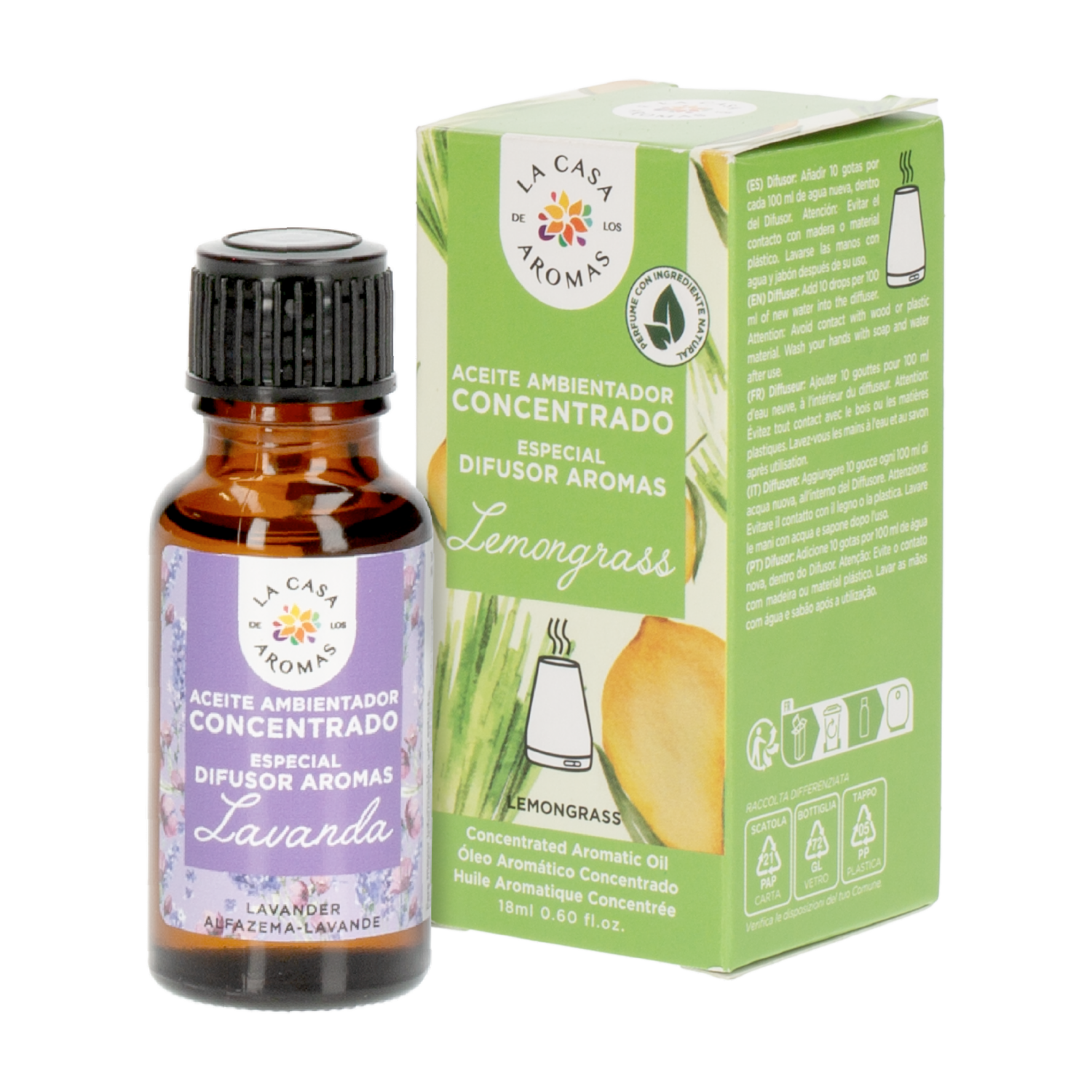 Aceite Ambientador Concentrado LA CASA DE LOS AROMAS 15 Ml