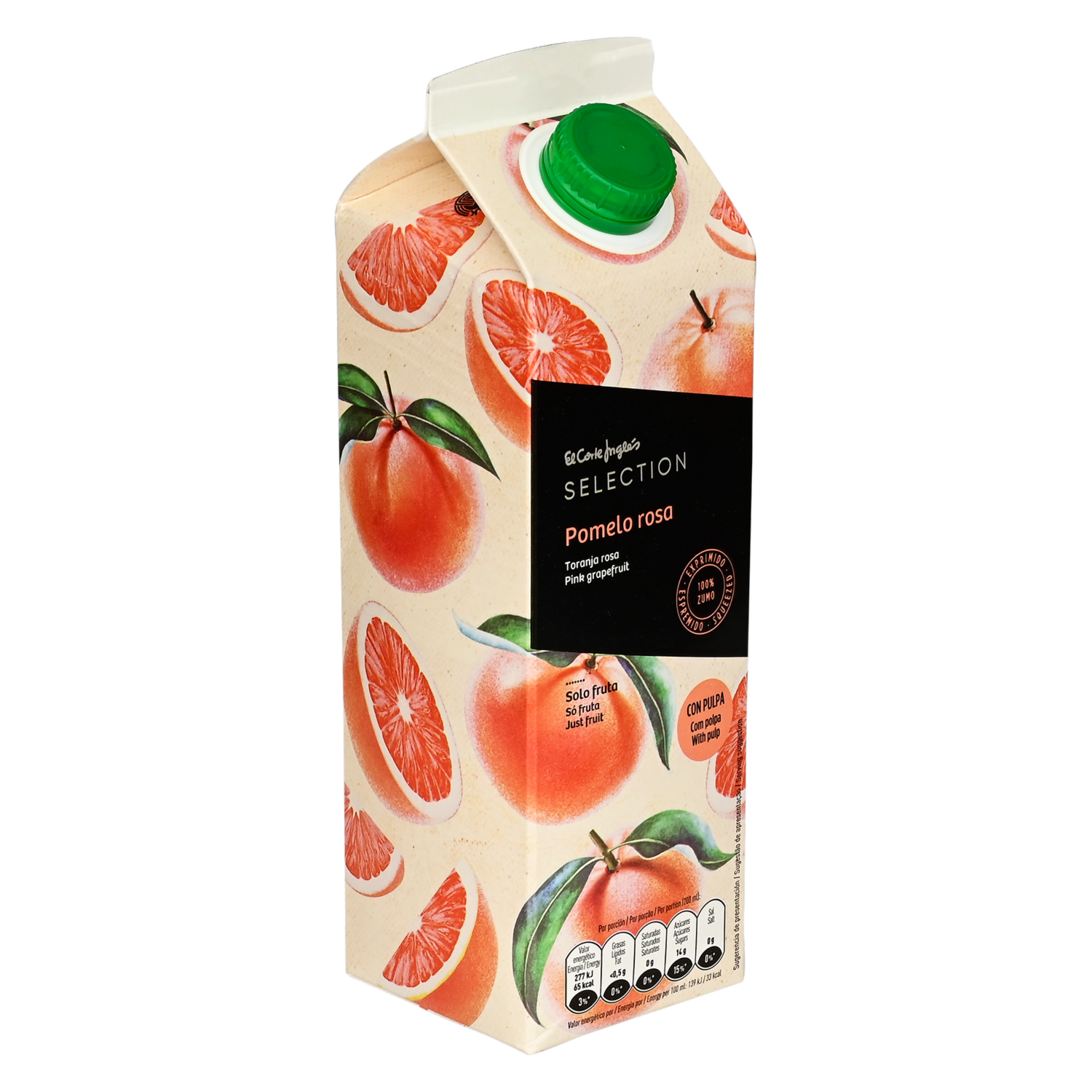 Zumo De Pomelo Rosa Exprimido EL CORTE INGLÉS 1000 ml